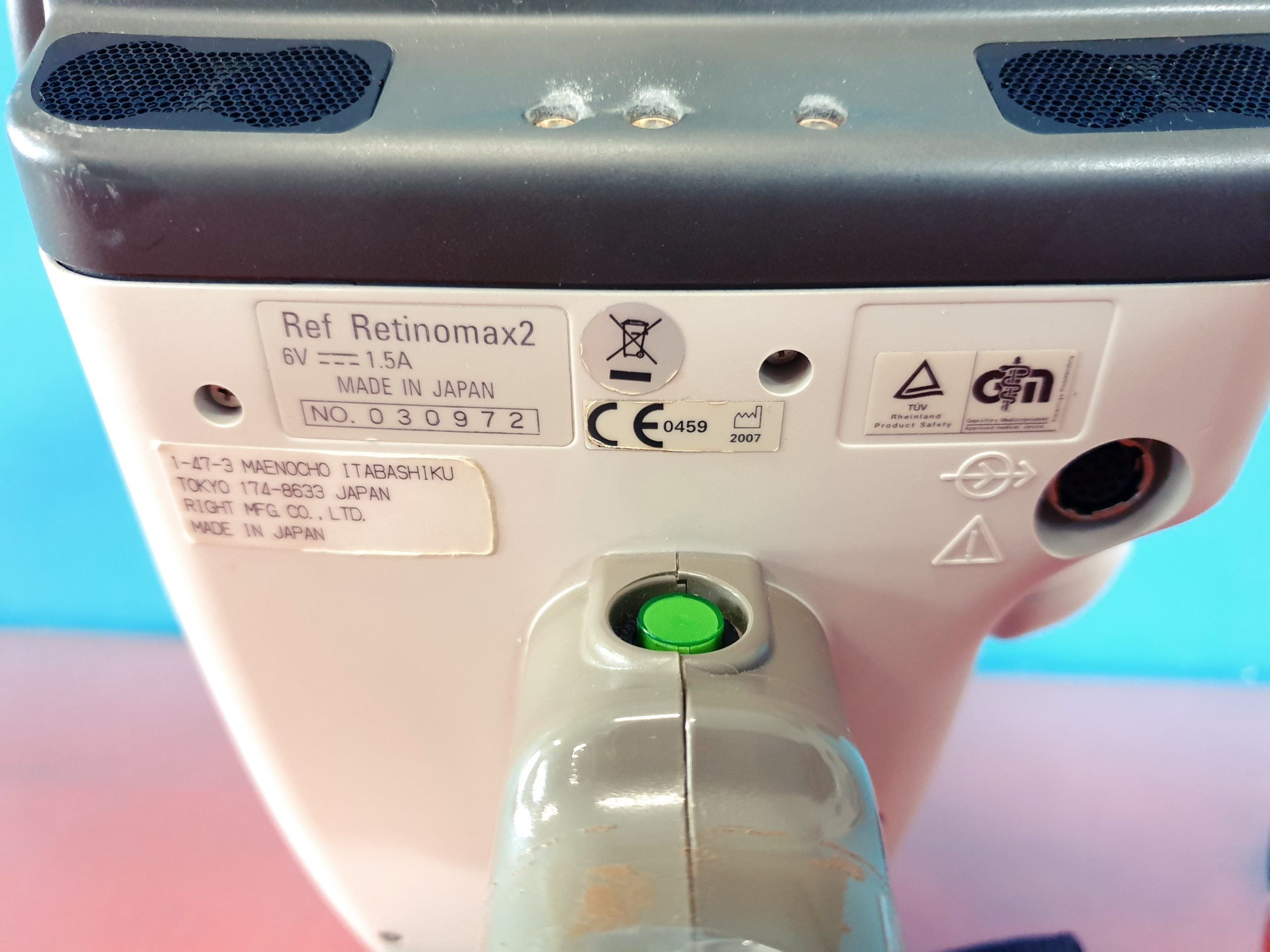 Righton Retinomax 2 Autorefraktor Keratometer + Ladestation thumbnail 5