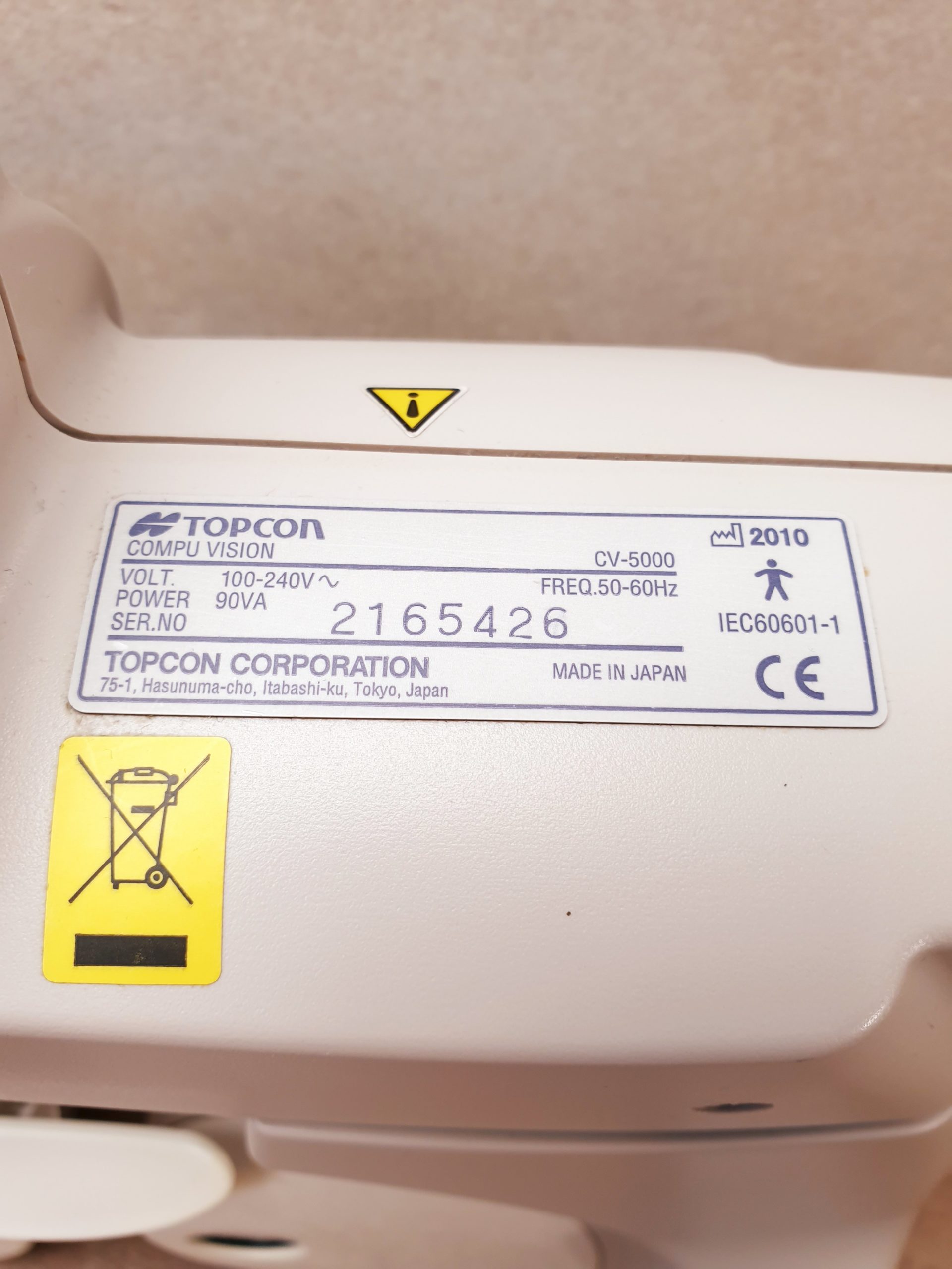 Topcon CV 5000 // CV-5000 automatischer Phoropter thumbnail 4