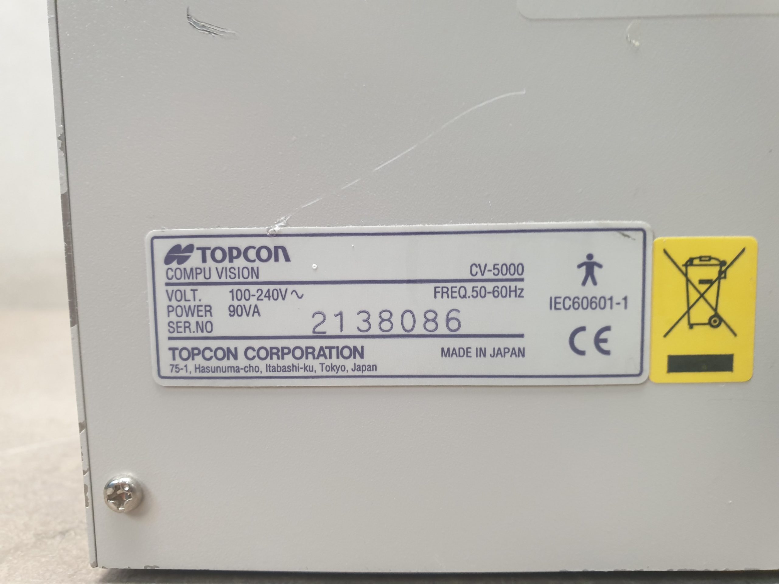 Topcon CV 5000 // CV-5000 automatischer Phoropter thumbnail 15