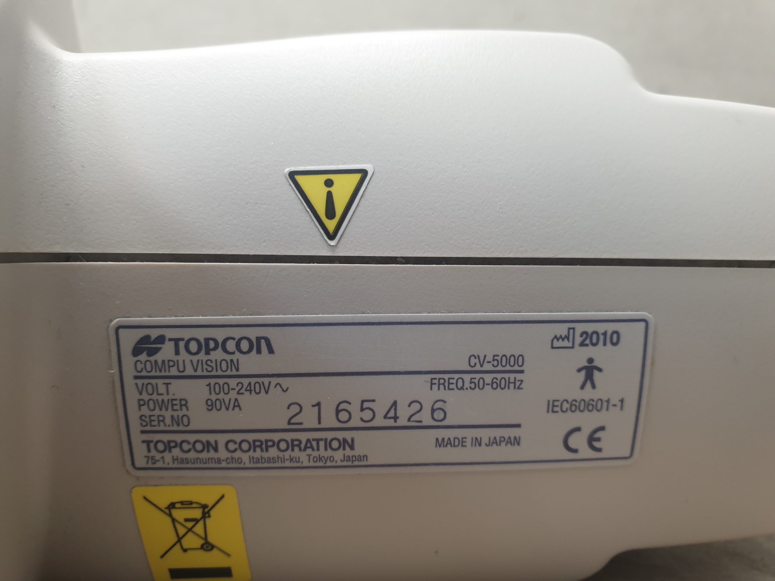 Topcon CV 5000 // CV-5000 automatischer Phoropter thumbnail 25