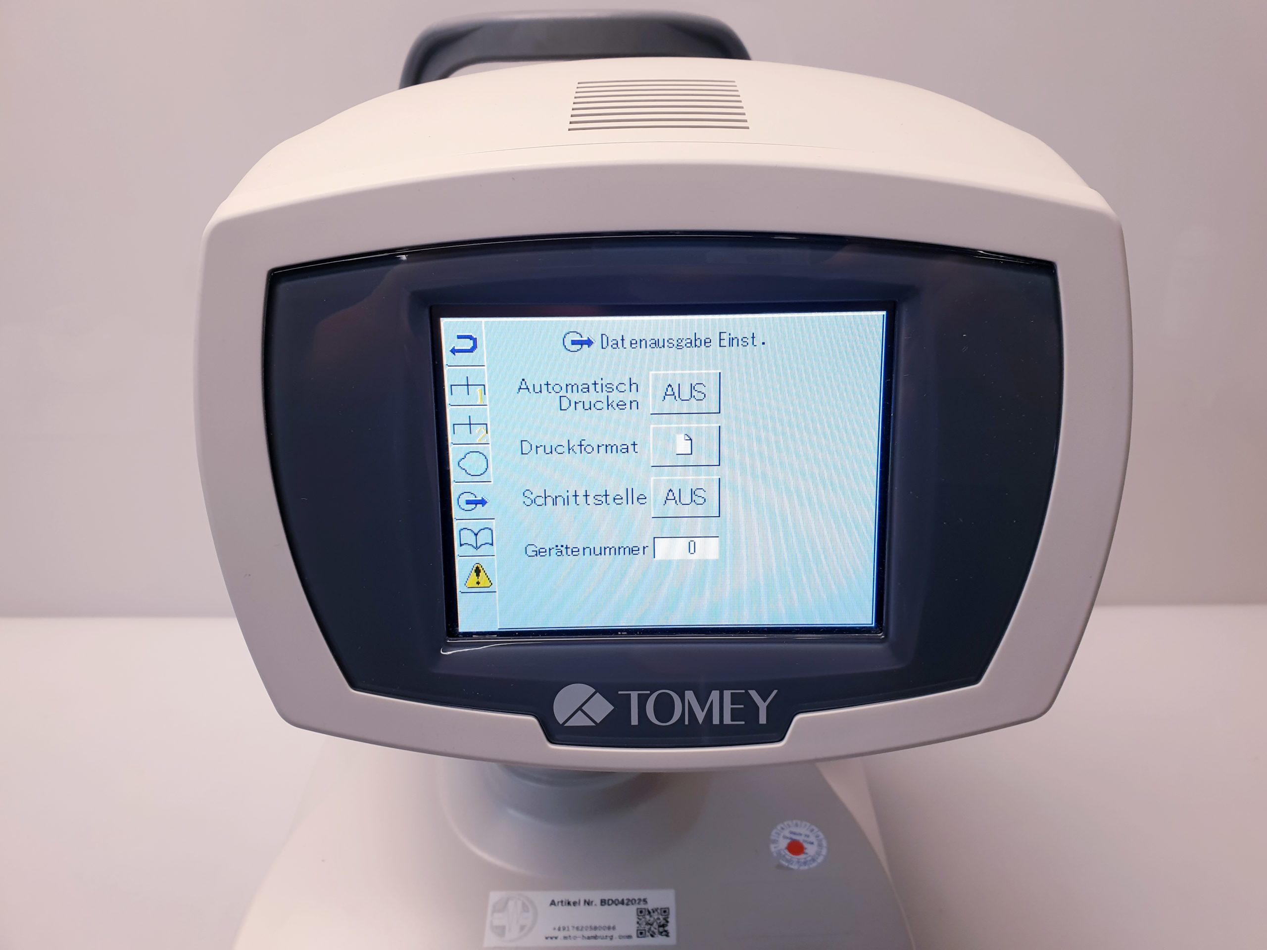 TOMEY FT-1000 FT1000 Tonometer – Non Contact Tonometerr thumbnail 14