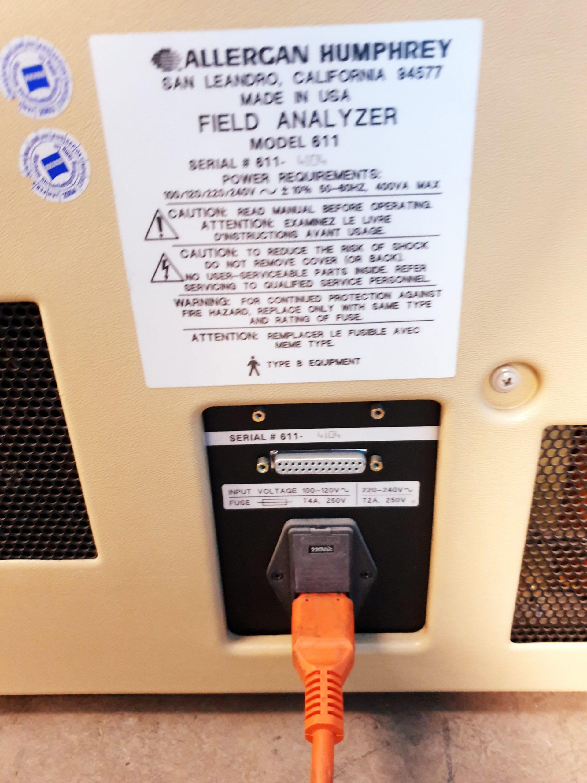 Allergan Humphrey Model 611 Visual Field Analyzer thumbnail 10