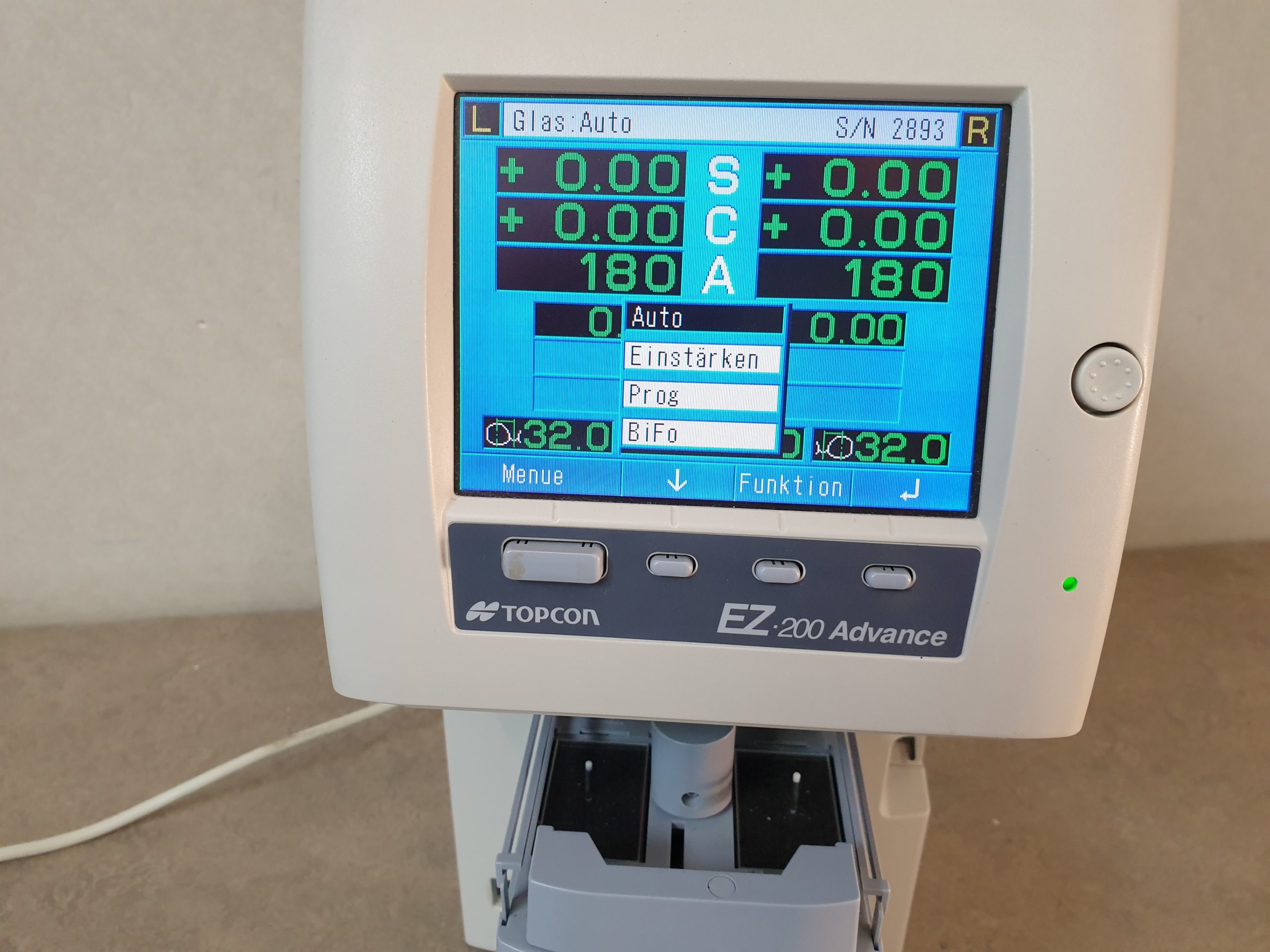 TOPCON AVANCE EZ-200 AUTO LENS ANALYZER Lensometer thumbnail 3