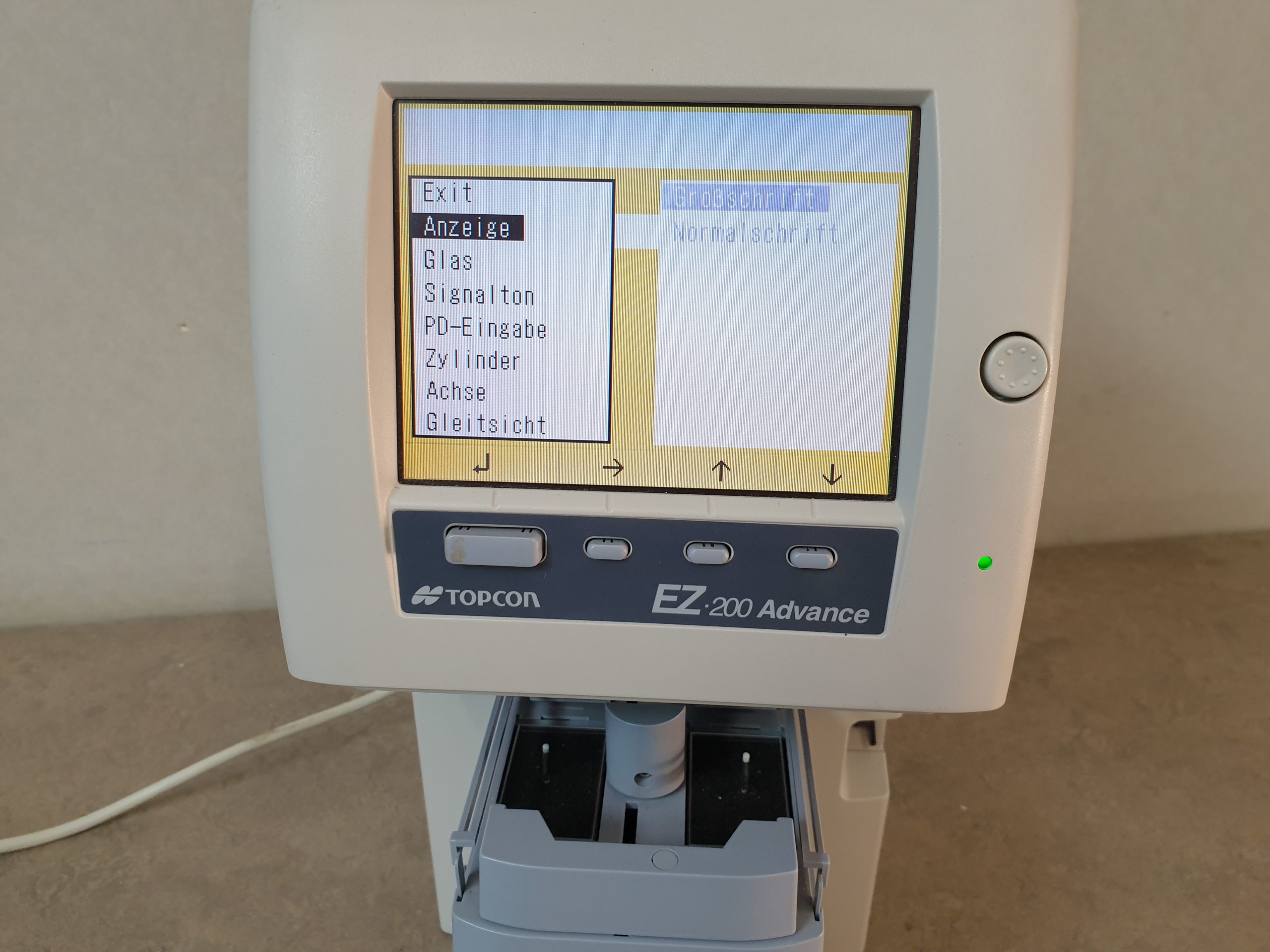 TOPCON AVANCE EZ-200 AUTO LENS ANALYZER Lensometer thumbnail 4