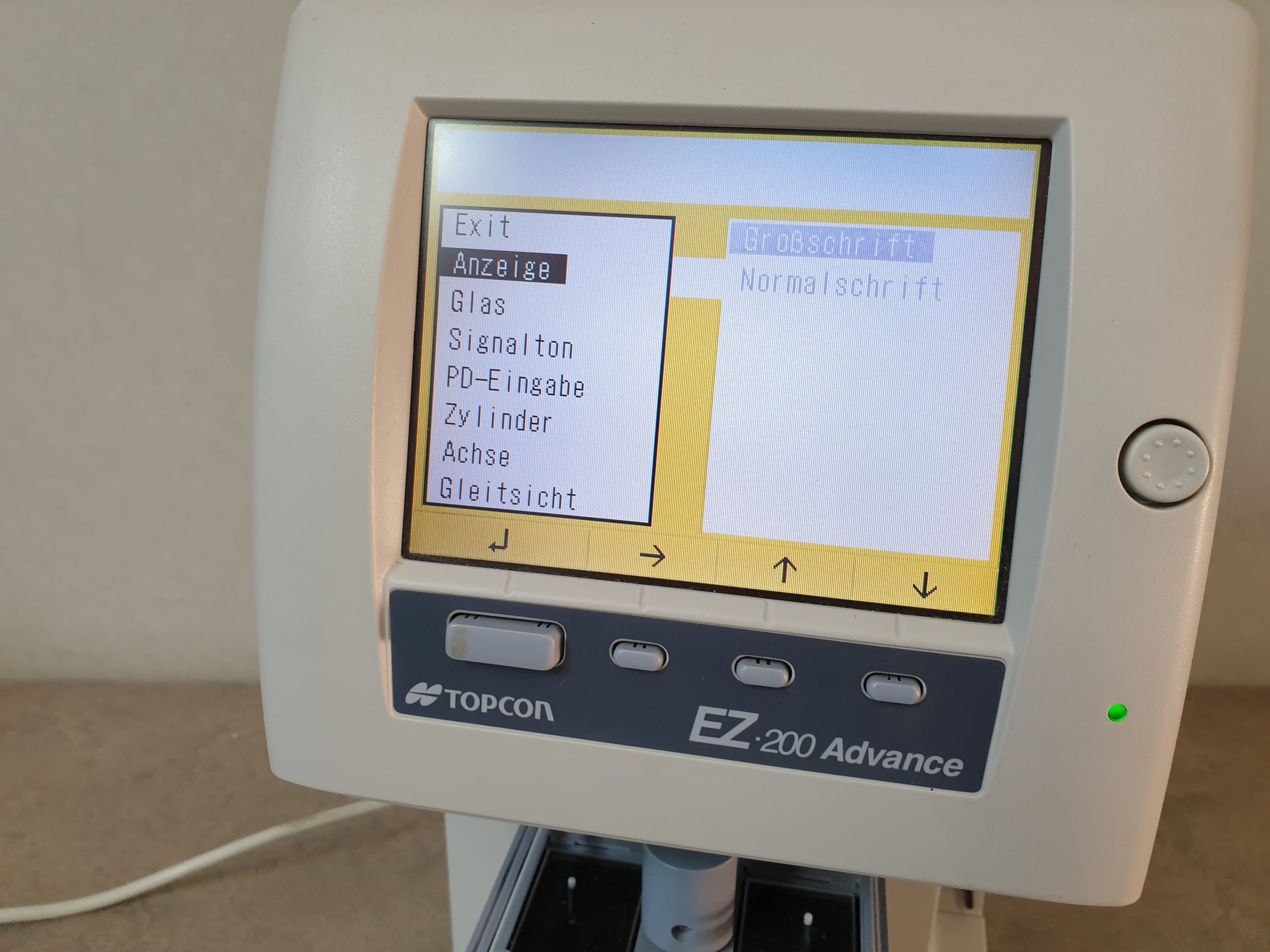 TOPCON AVANCE EZ-200 AUTO LENS ANALYZER Lensometer thumbnail 6