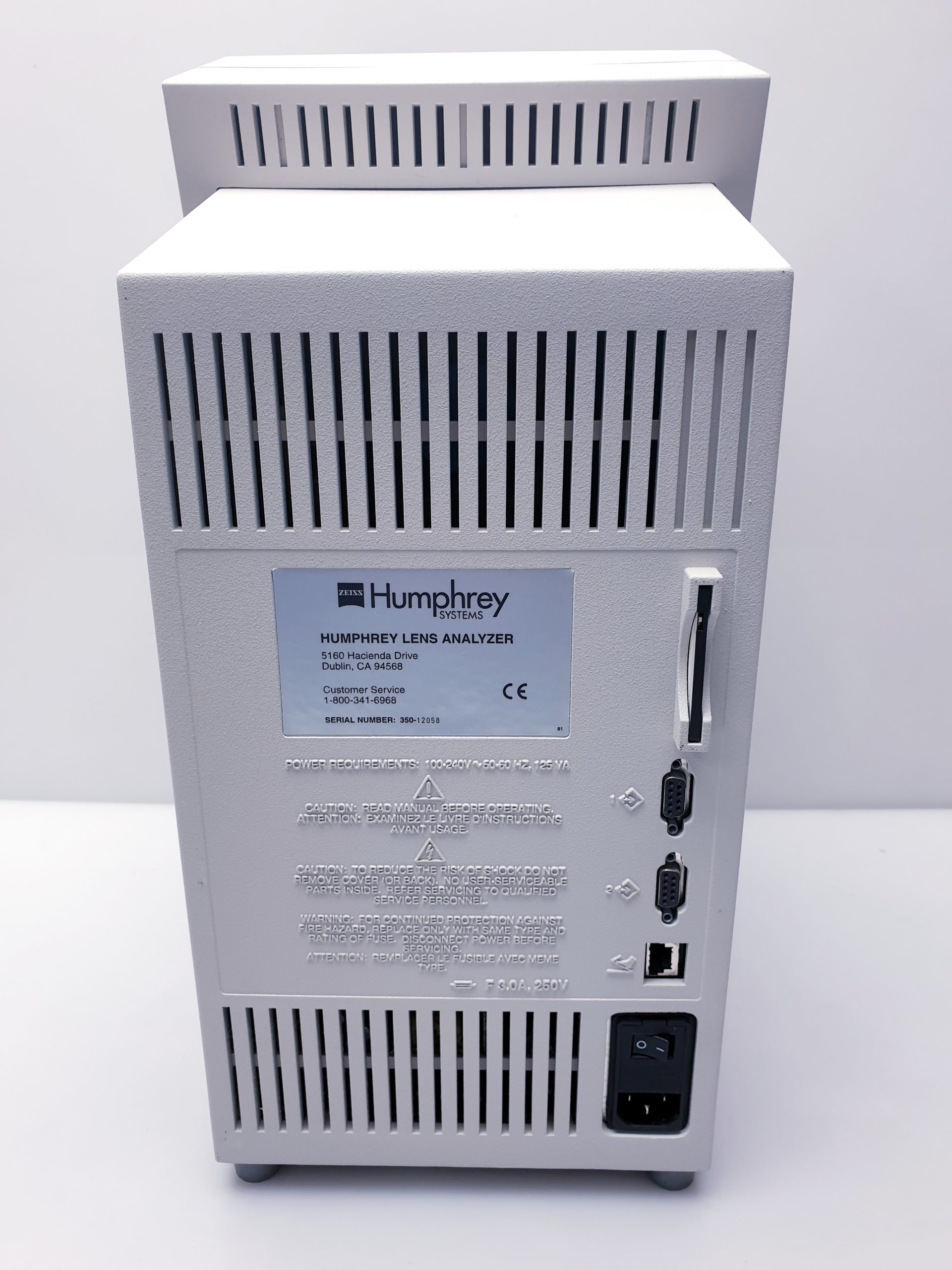 ZEISS Humphrey 350 Linse Analysator , Scheitelbrechwertmesser thumbnail 5