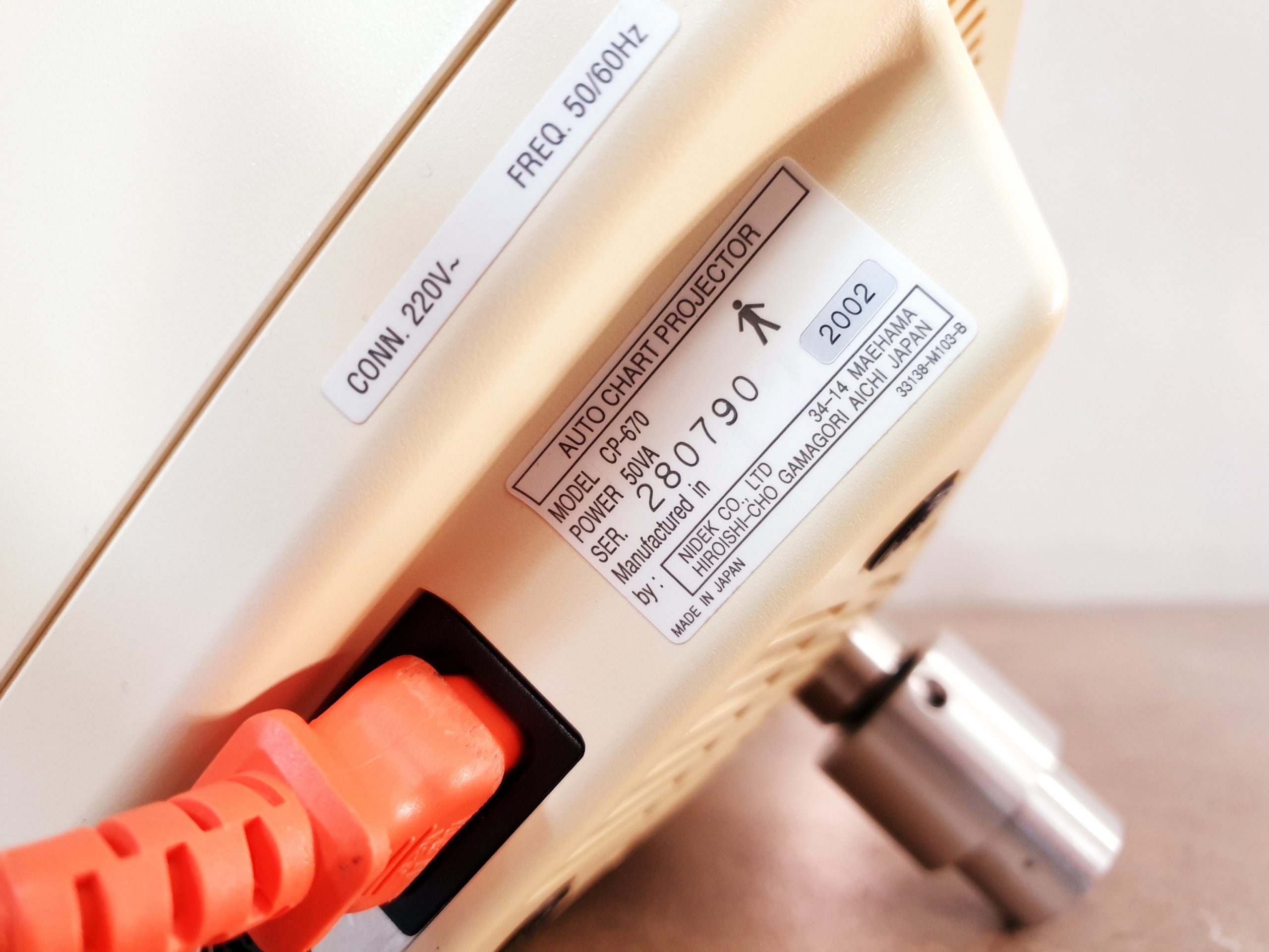Nidek CP-670 CP 670 Chart Projektor Auto mit Fernbedienung thumbnail 3