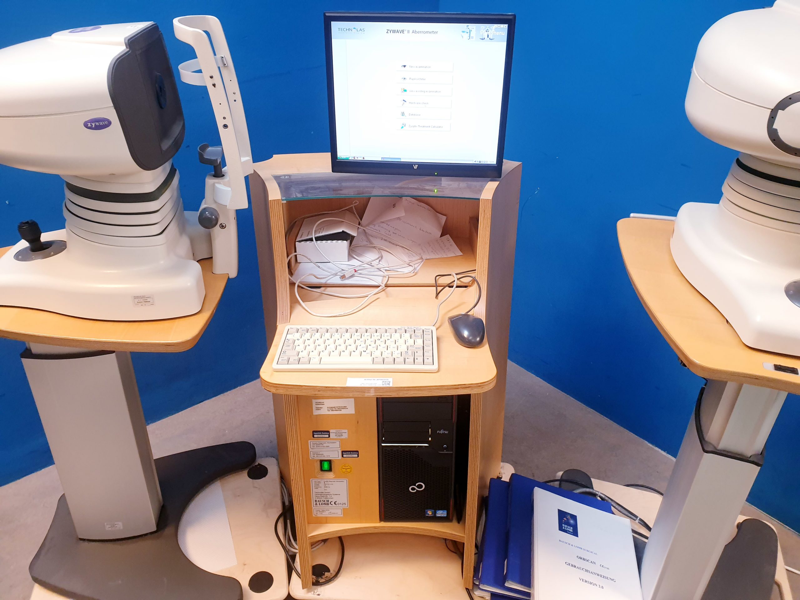 Bausch & Lomb Orbscan 3.14 IIz Topographer Corneal Analysis System topography – Zyoptix – zywave thumbnail 2