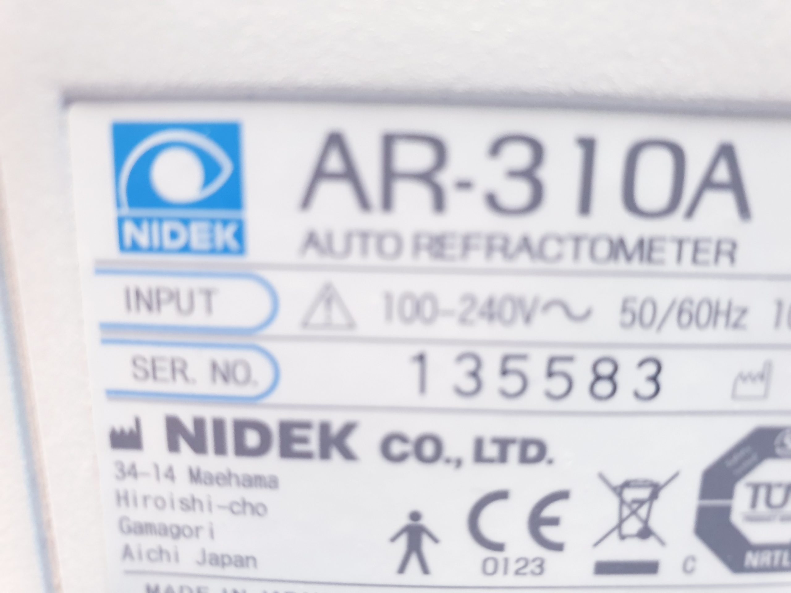 Nidek AR-310A Auto Refraktometer thumbnail 12