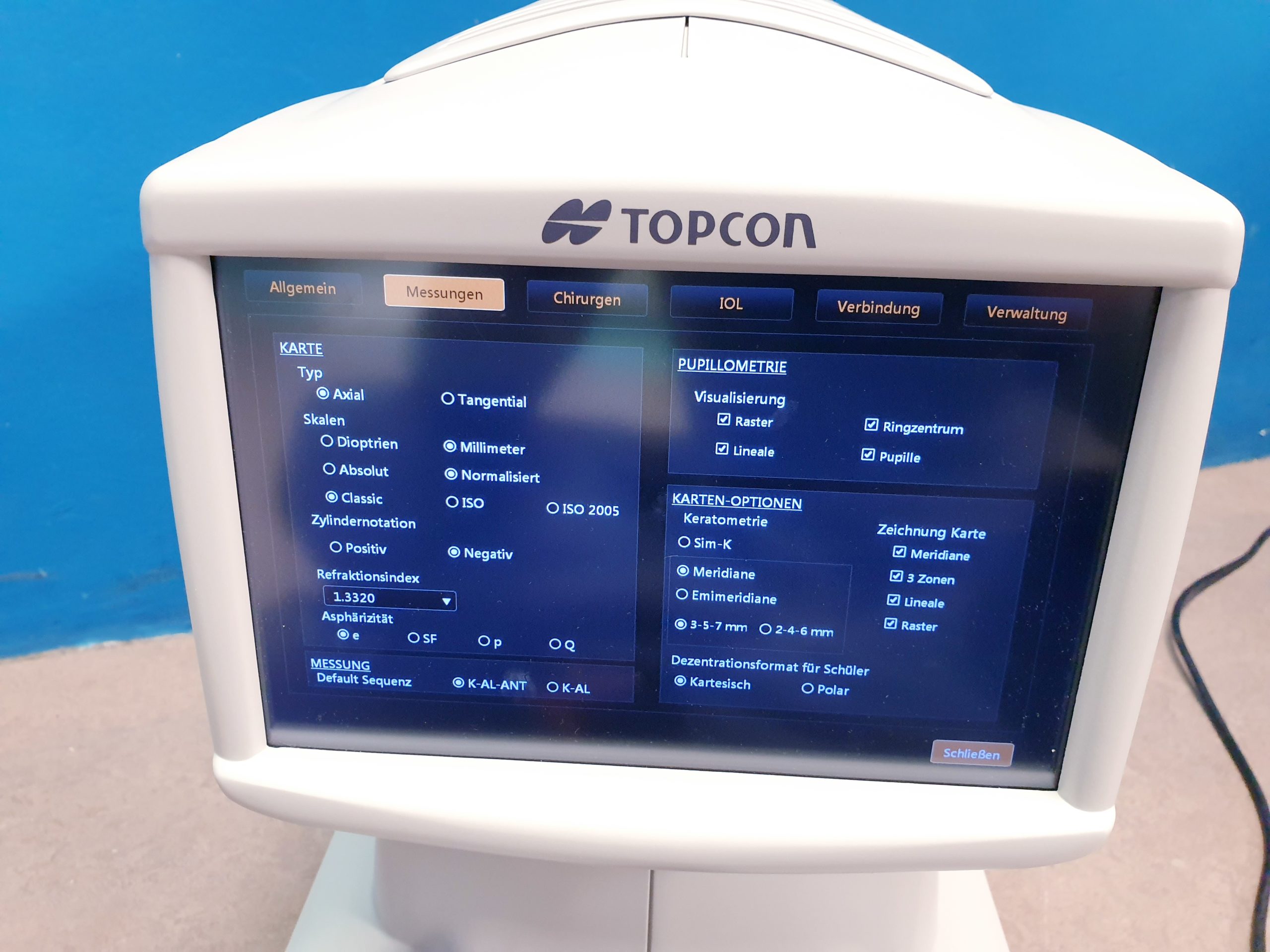 TOPCON ALADDIN Biometrie & Topographie Topographer thumbnail 10