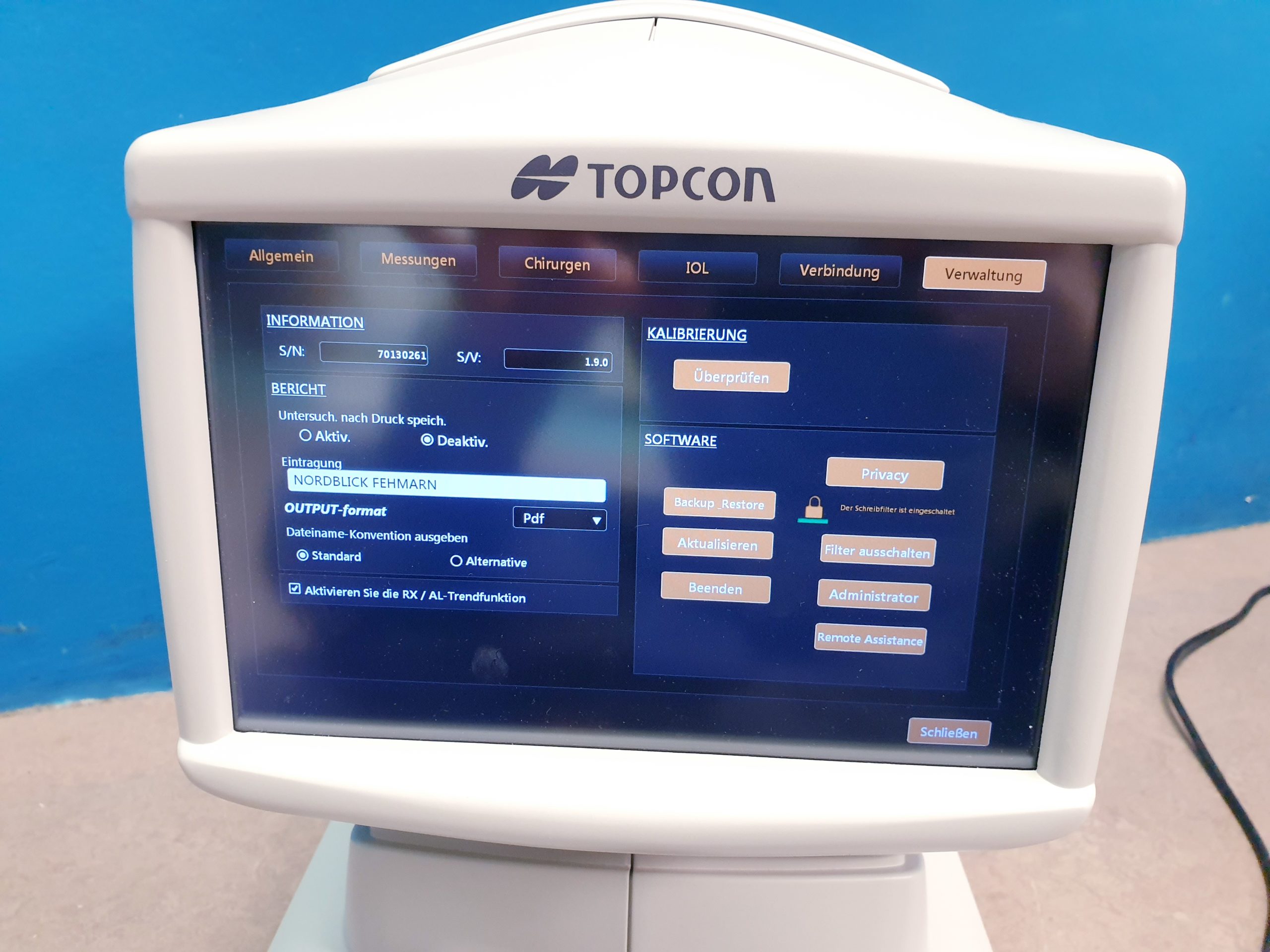 TOPCON ALADDIN Biometrie & Topographie Topographer thumbnail 12