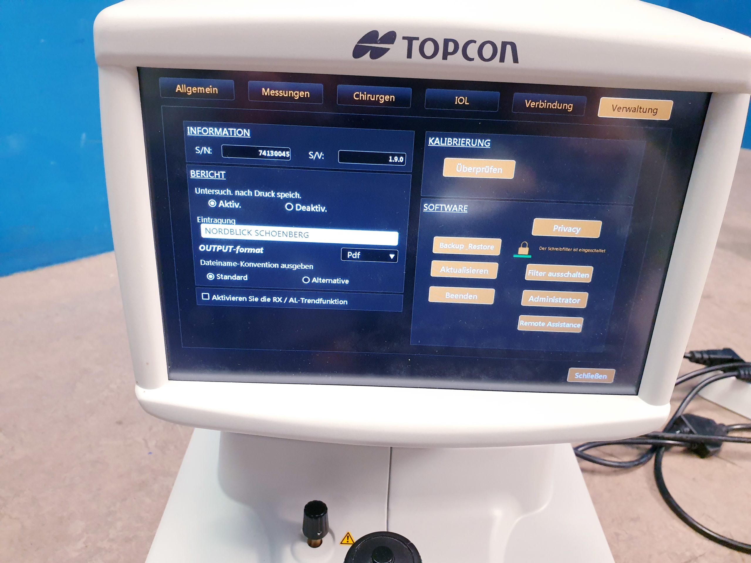 TOPCON ALADDIN Biometrie & Topographie Topographer thumbnail 17