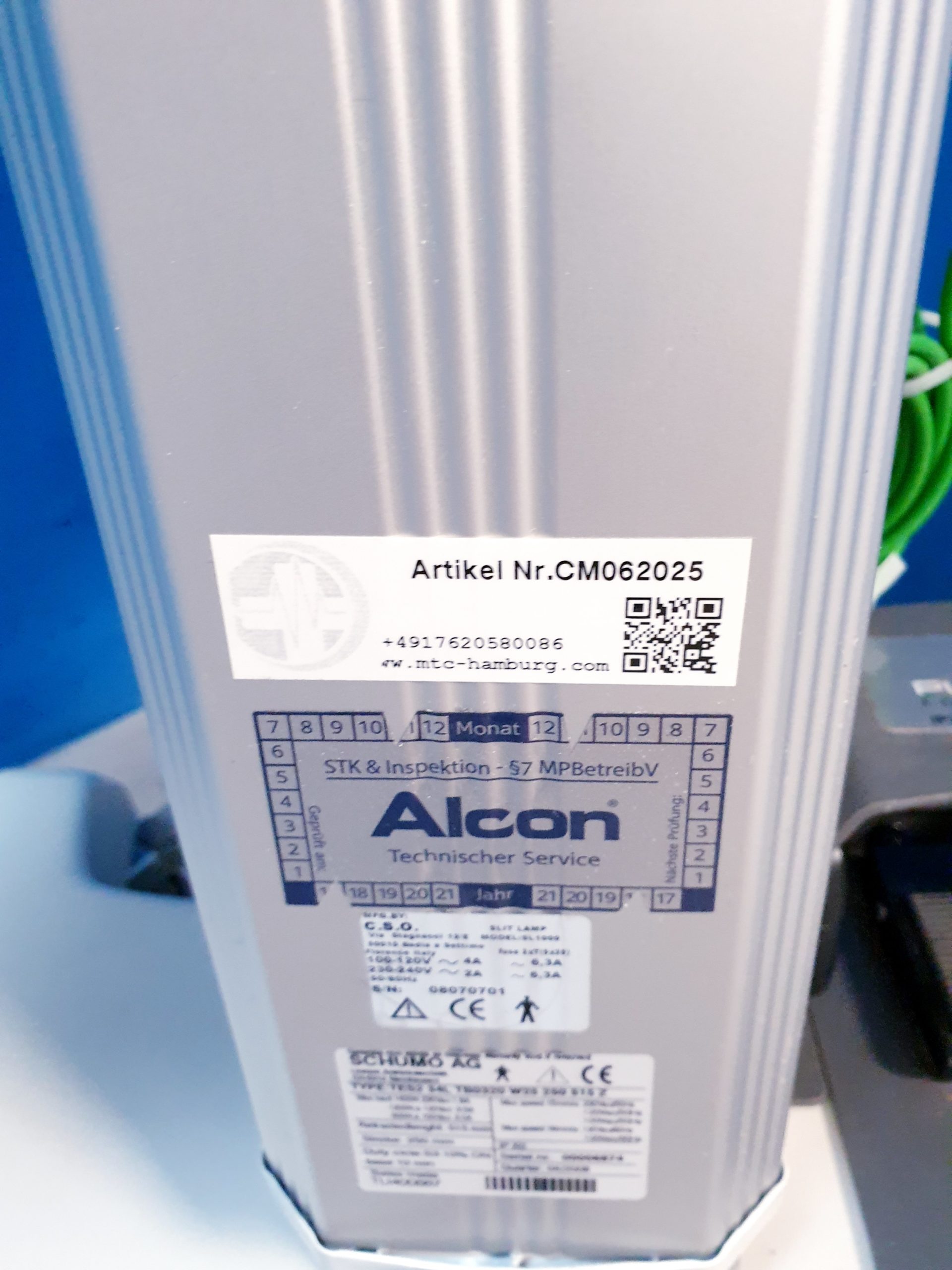 ALCON SL 1000 – SL1000 SLIP LAMP Spaltlampe 12,5 + EyeLite Adapter + thumbnail 17