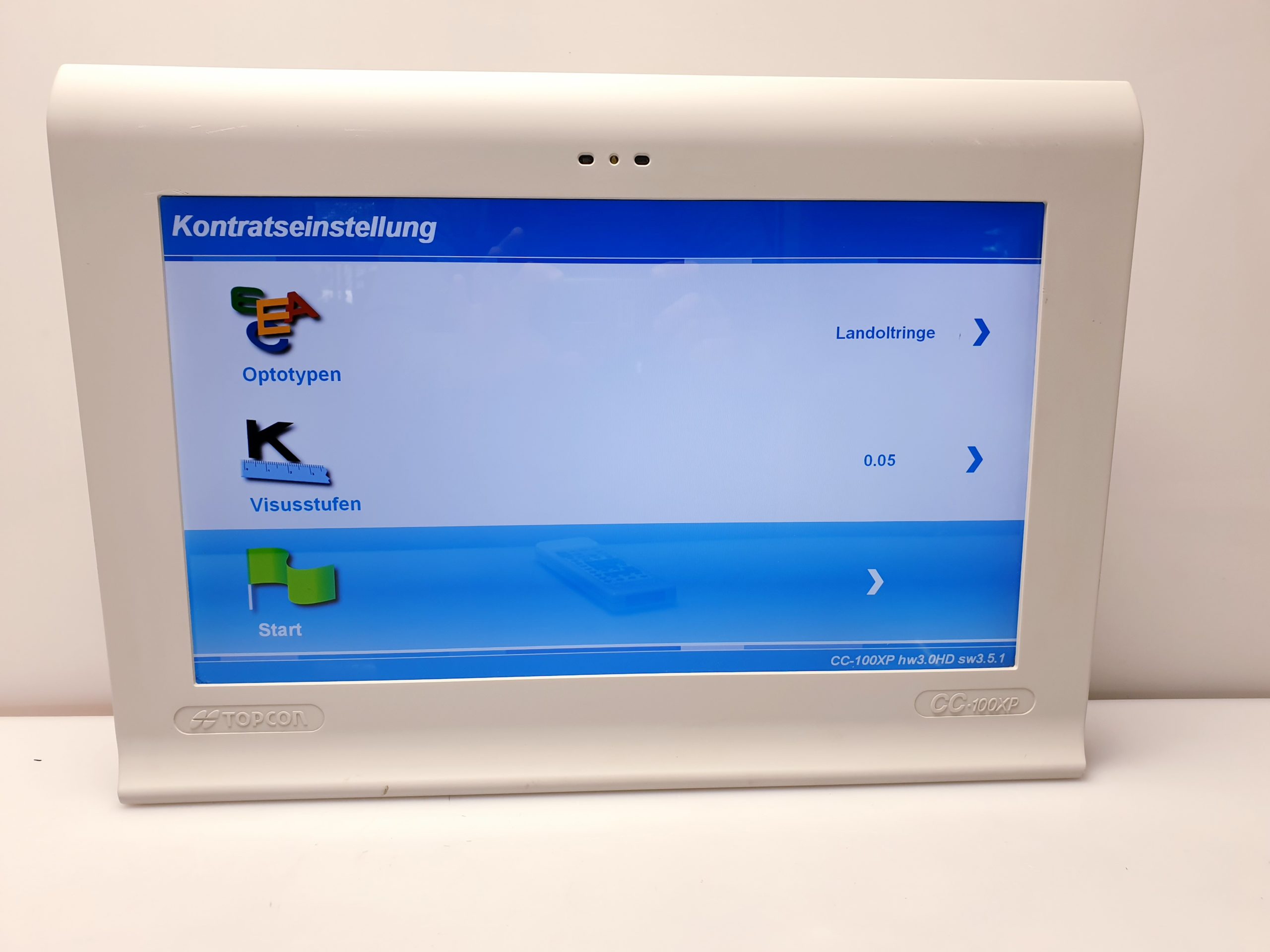 Topcon CC-100XP Sehprüfsystem Computerized Chart Unit thumbnail 5