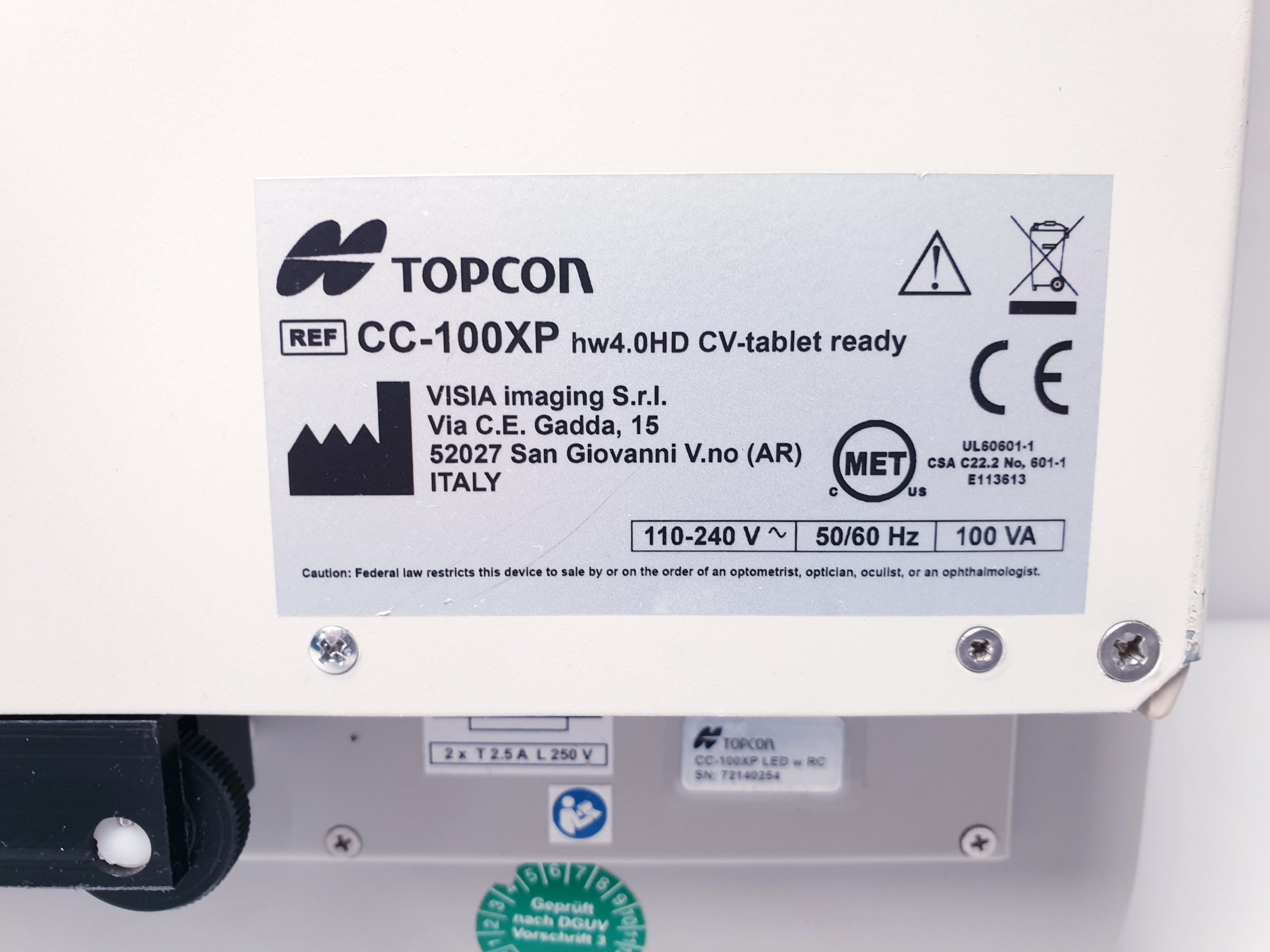 Topcon CC-100XP Sehprüfsystem Computerized Chart Unit thumbnail 17