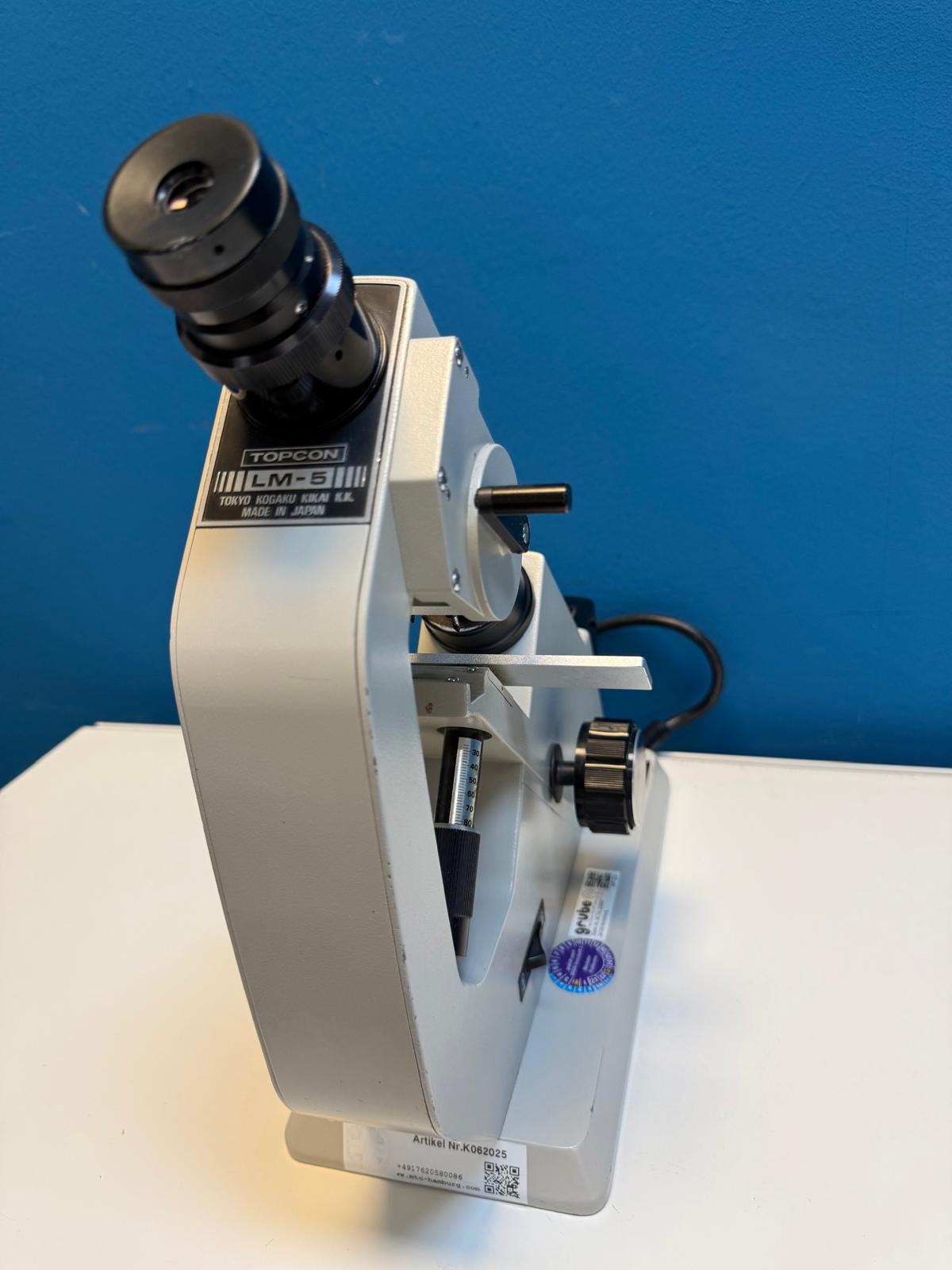 Topcon LM-5 Scheitelbrechwertmesser thumbnail 10