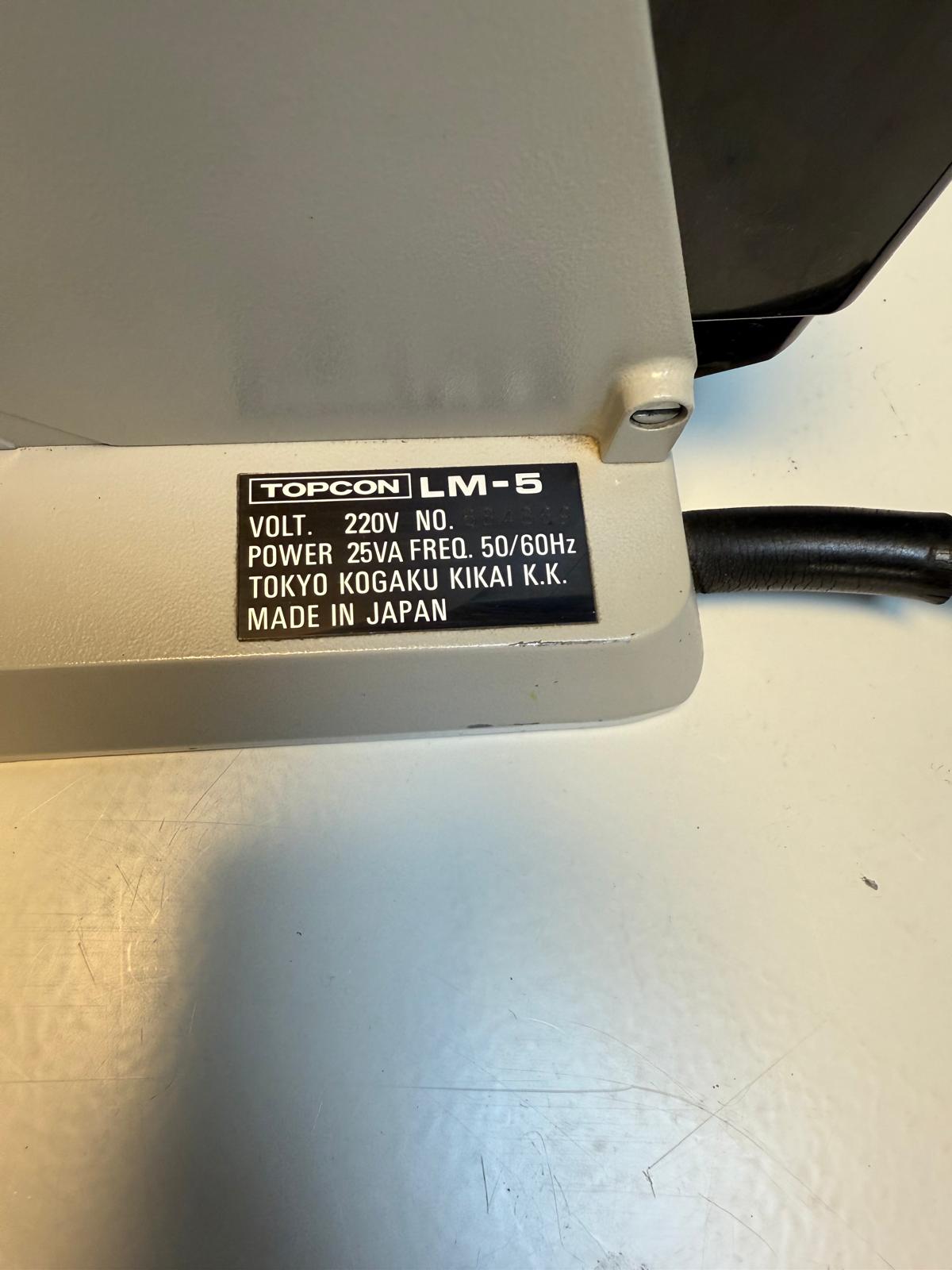 Topcon LM-5 Scheitelbrechwertmesser thumbnail 15