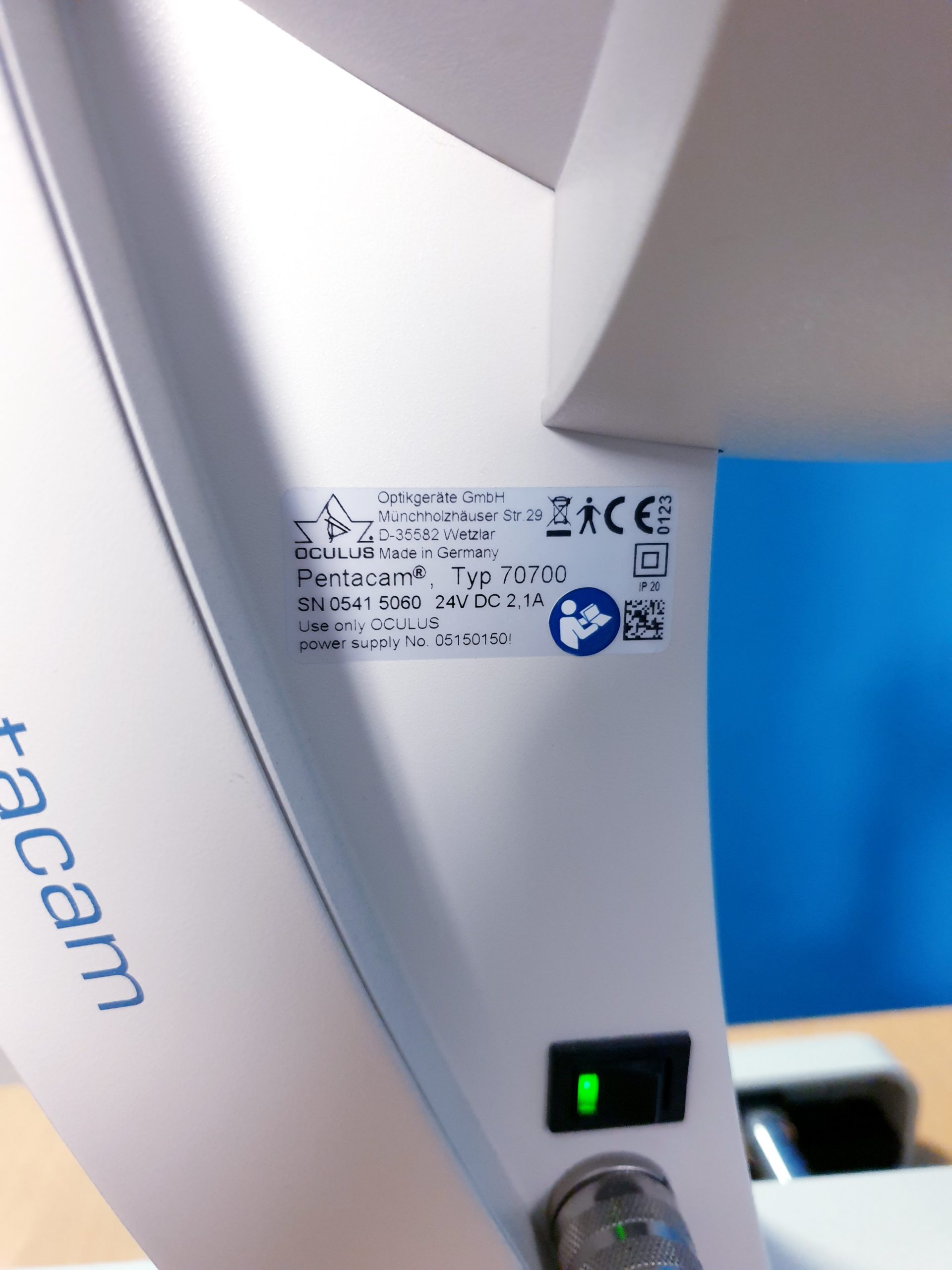 Oculus Pentacam 70700 Anterior Eye Segment Tomography System thumbnail 15