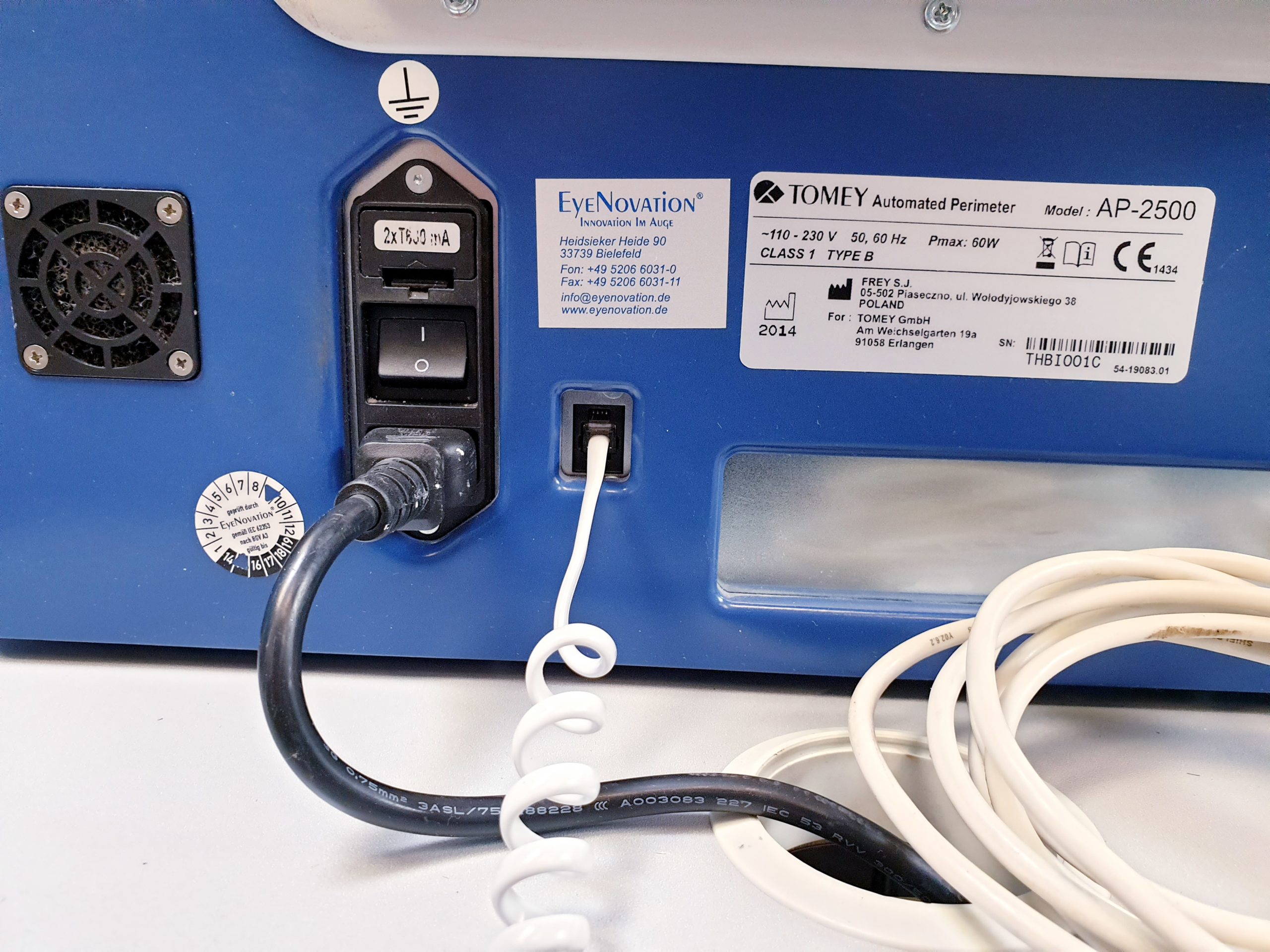 Tomey AP2500 AP-2500 Automatik-Perimeter thumbnail 10