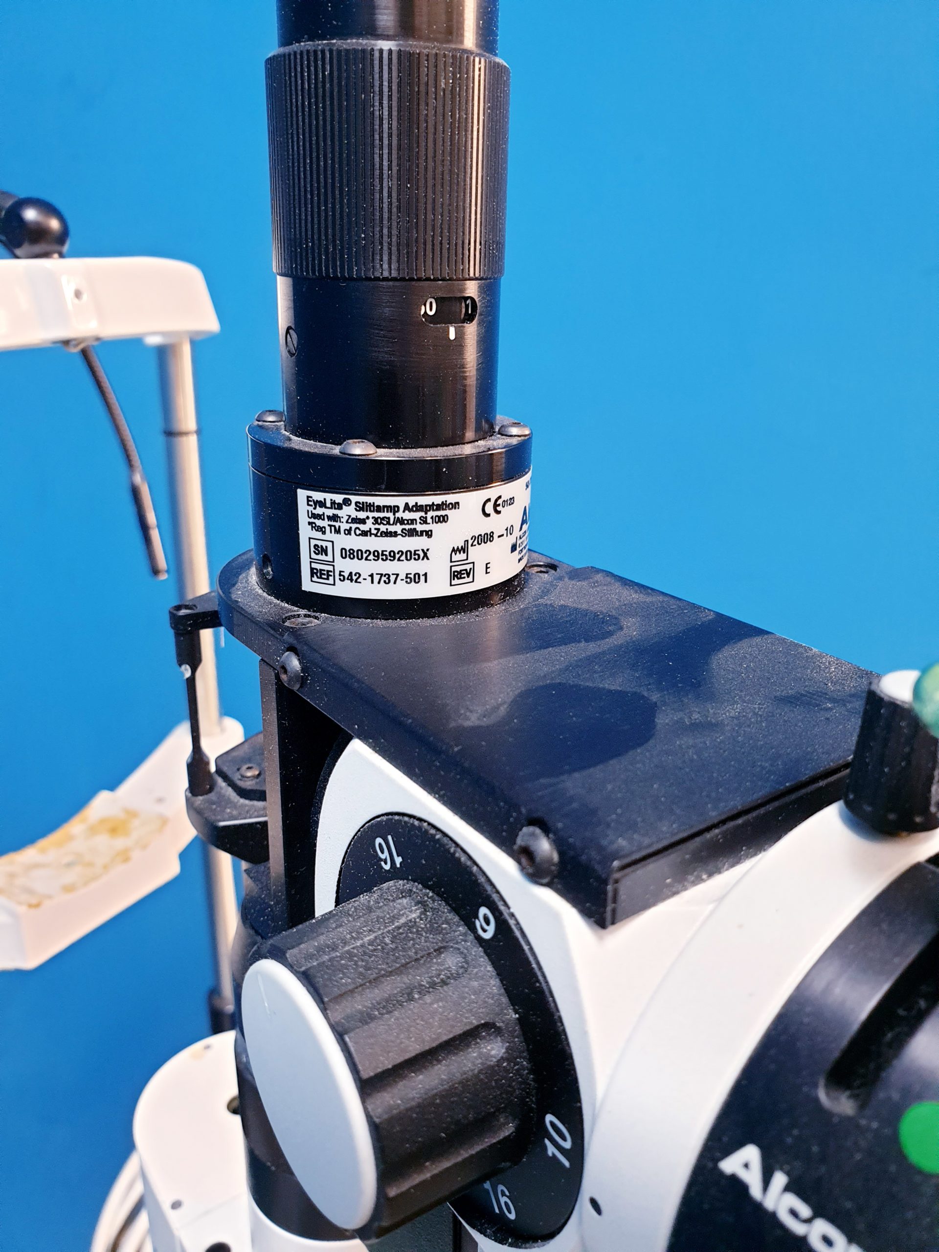 ALCON SL 1000 – SL1000 SLIP LAMP Spaltlampe 12,5 + EyeLite Adapter thumbnail 7