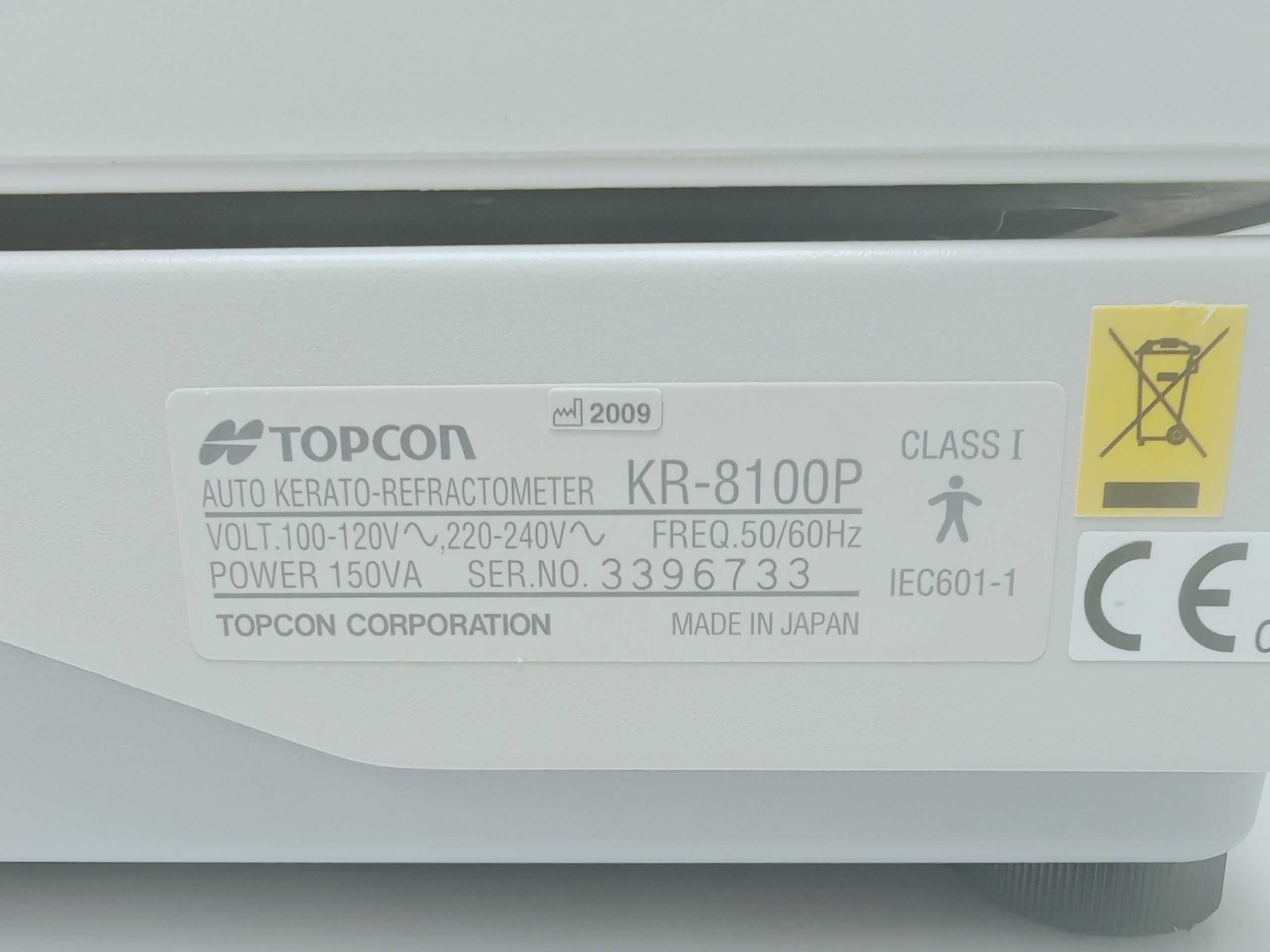 Topcon KR-8100P Autorefraktometer – ungeprüft thumbnail 15