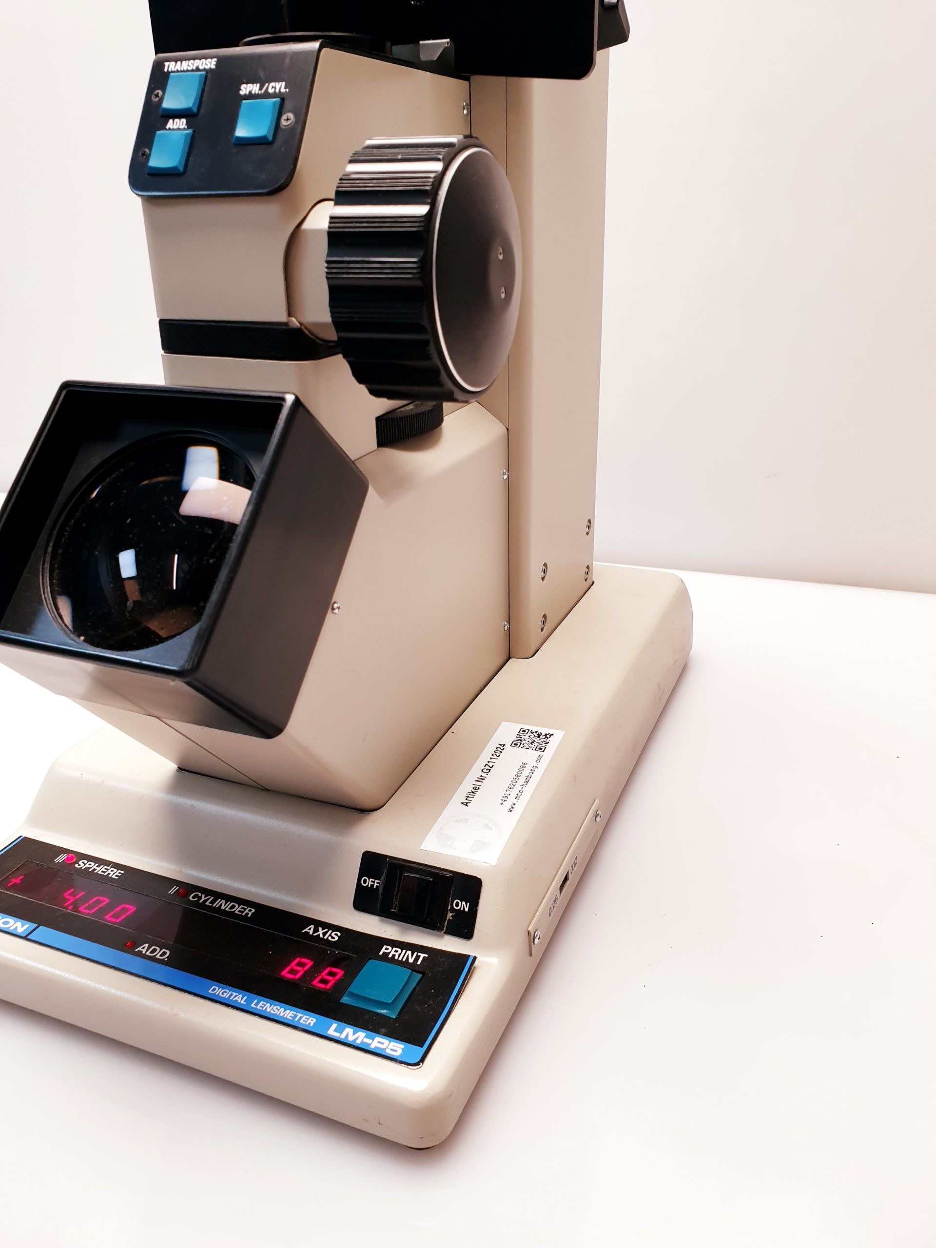 Topcon LM-P5 Digital Lensmeter thumbnail 3
