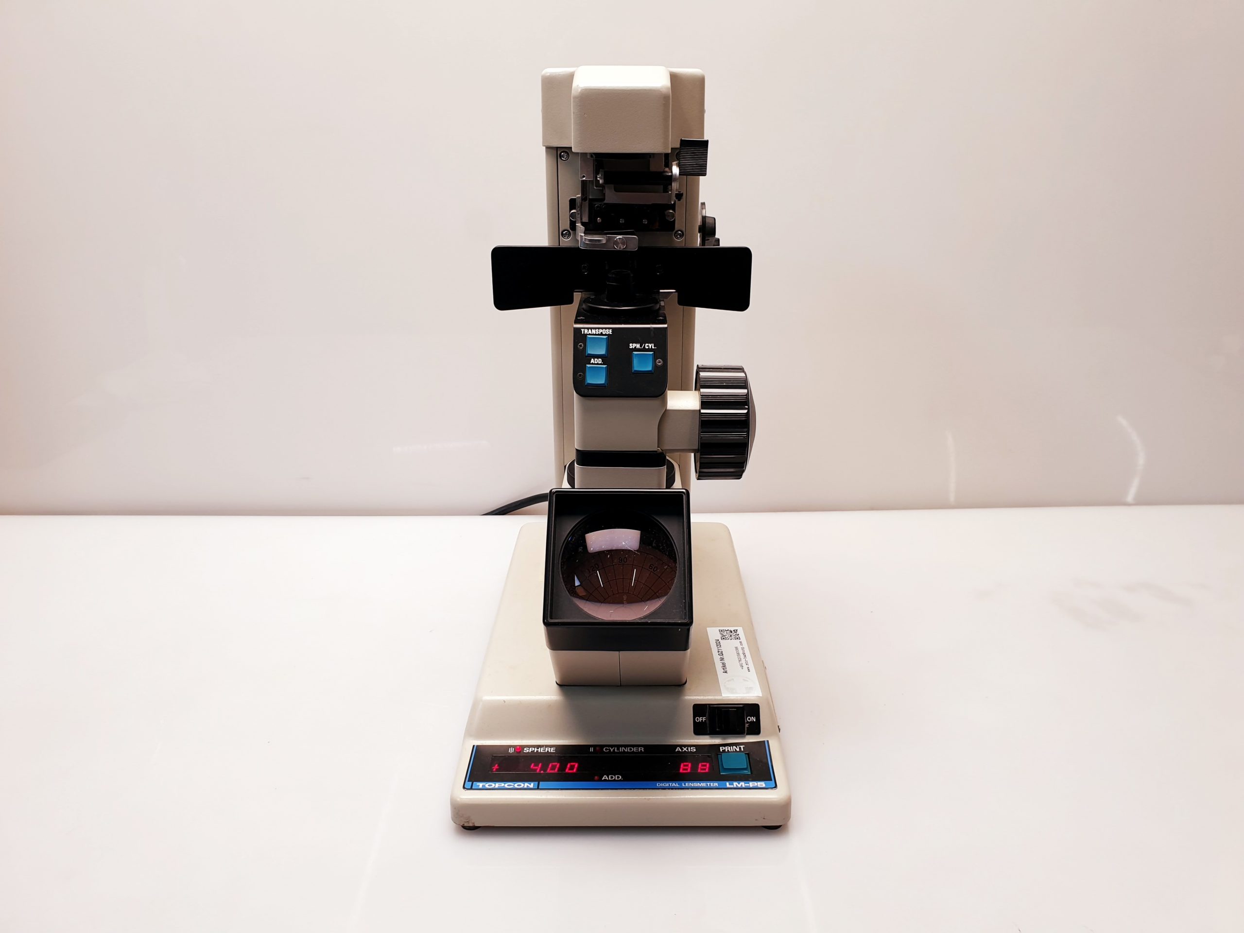 Topcon LM-P5 Digital Lensmeter thumbnail 4