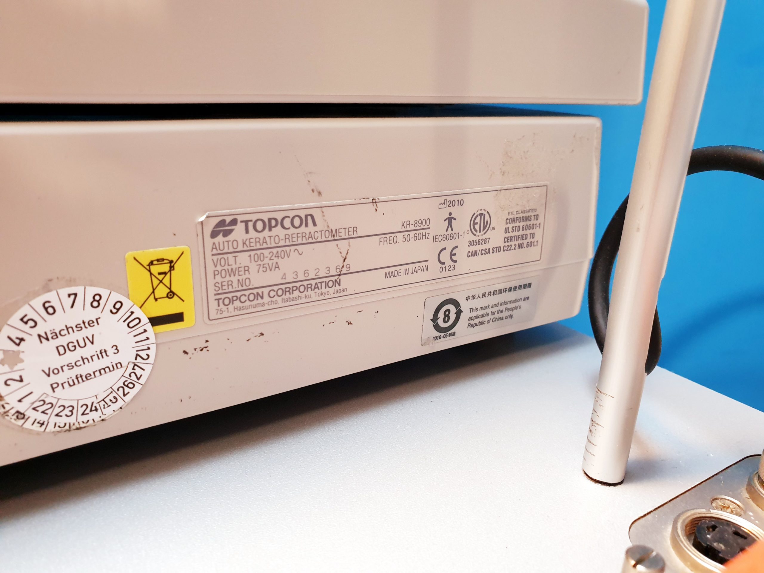 Topcon Ophtalmologische Einheit : SL-D7 + kr-8900 + CV-5000 + KB-50 + Haag Streit AT 900 + …. thumbnail 23