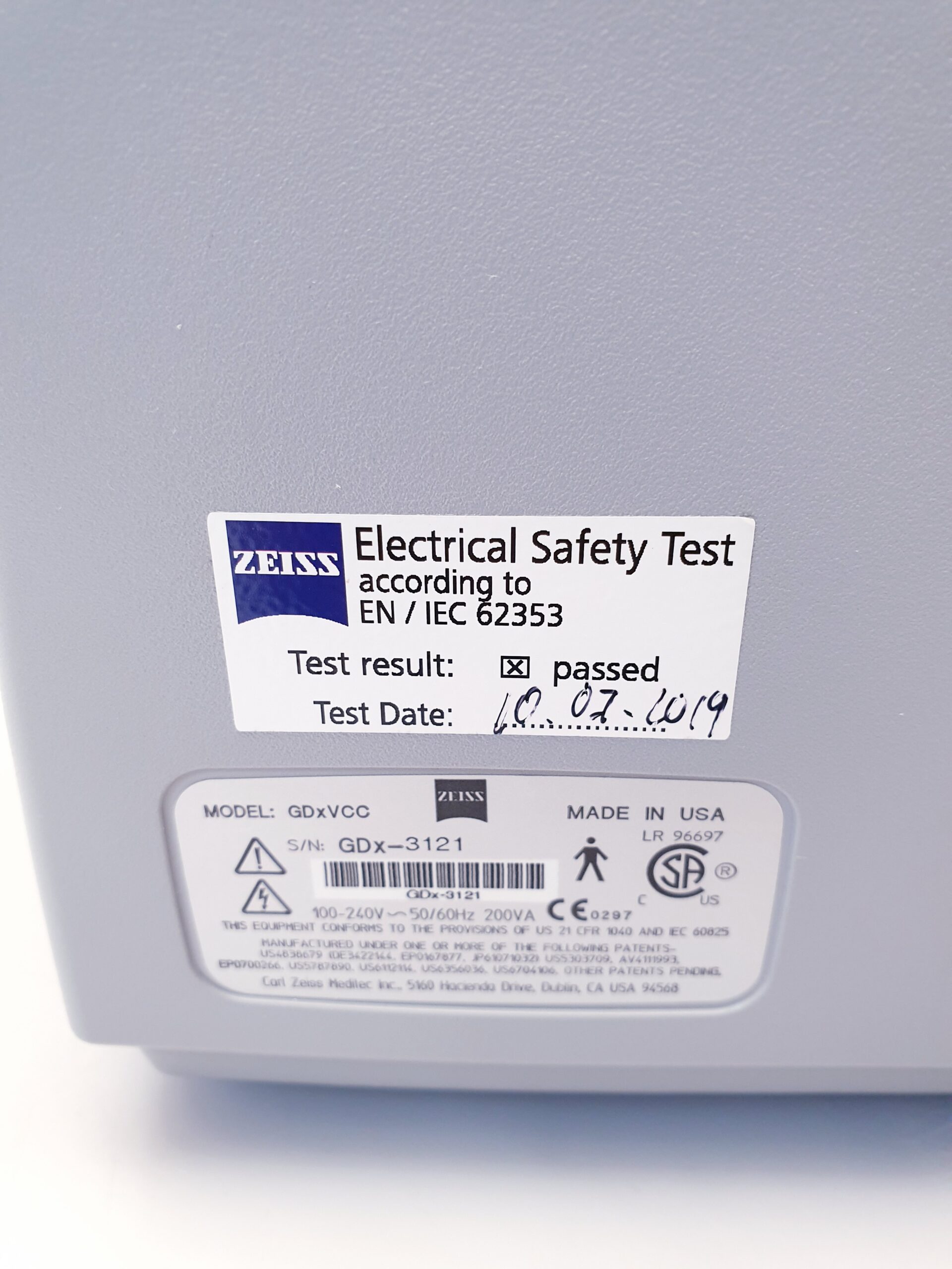 Zeiss GDx VCC Laser Gerät für die Ophtalmologie thumbnail 7