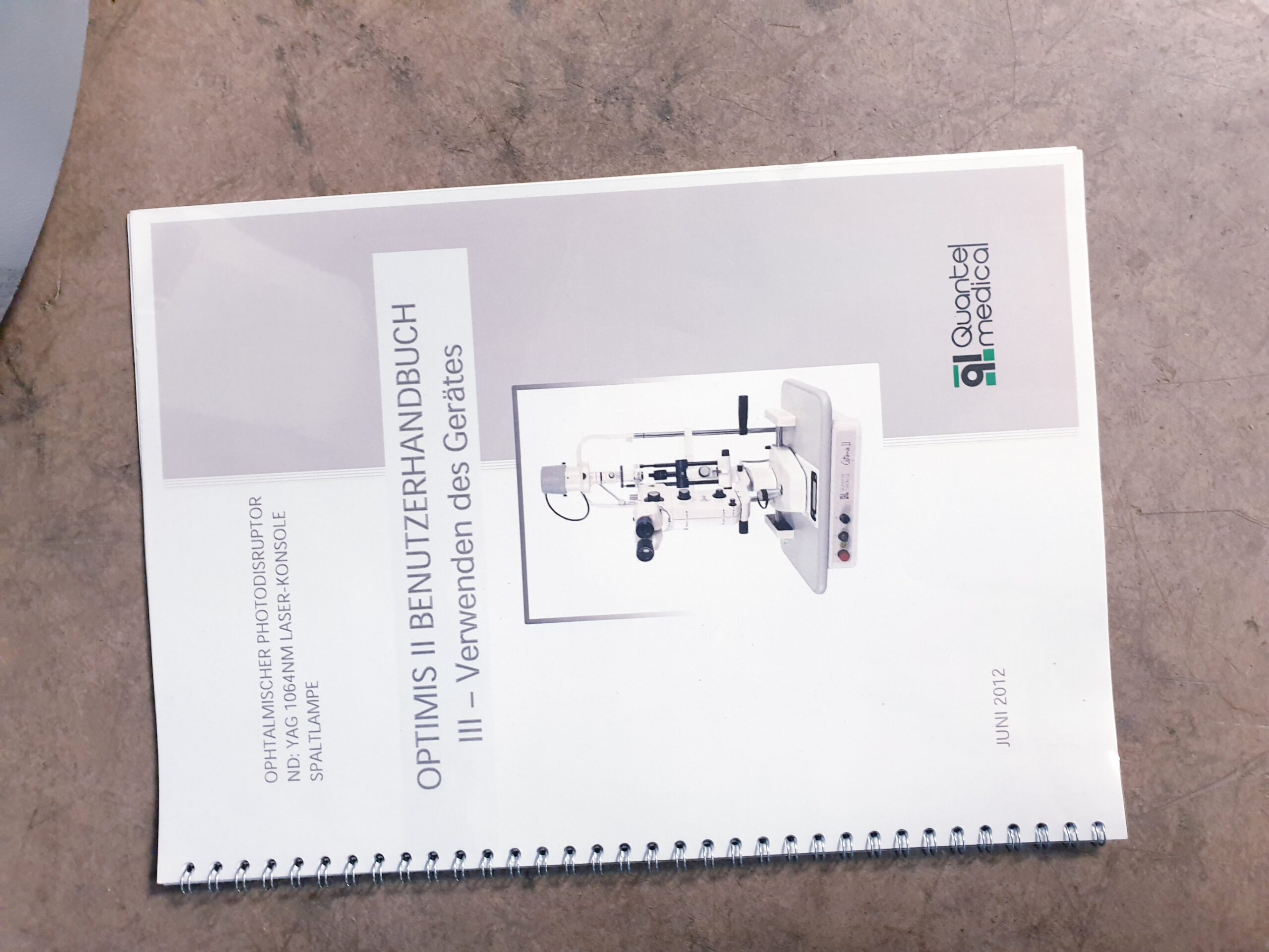 Optimis II YAG-Laser Nd (YAG)-Laser Optimis II YAG-Laser Quantel Medical Optimis II ophthalmologische Laser-Spaltlampe, thumbnail 3