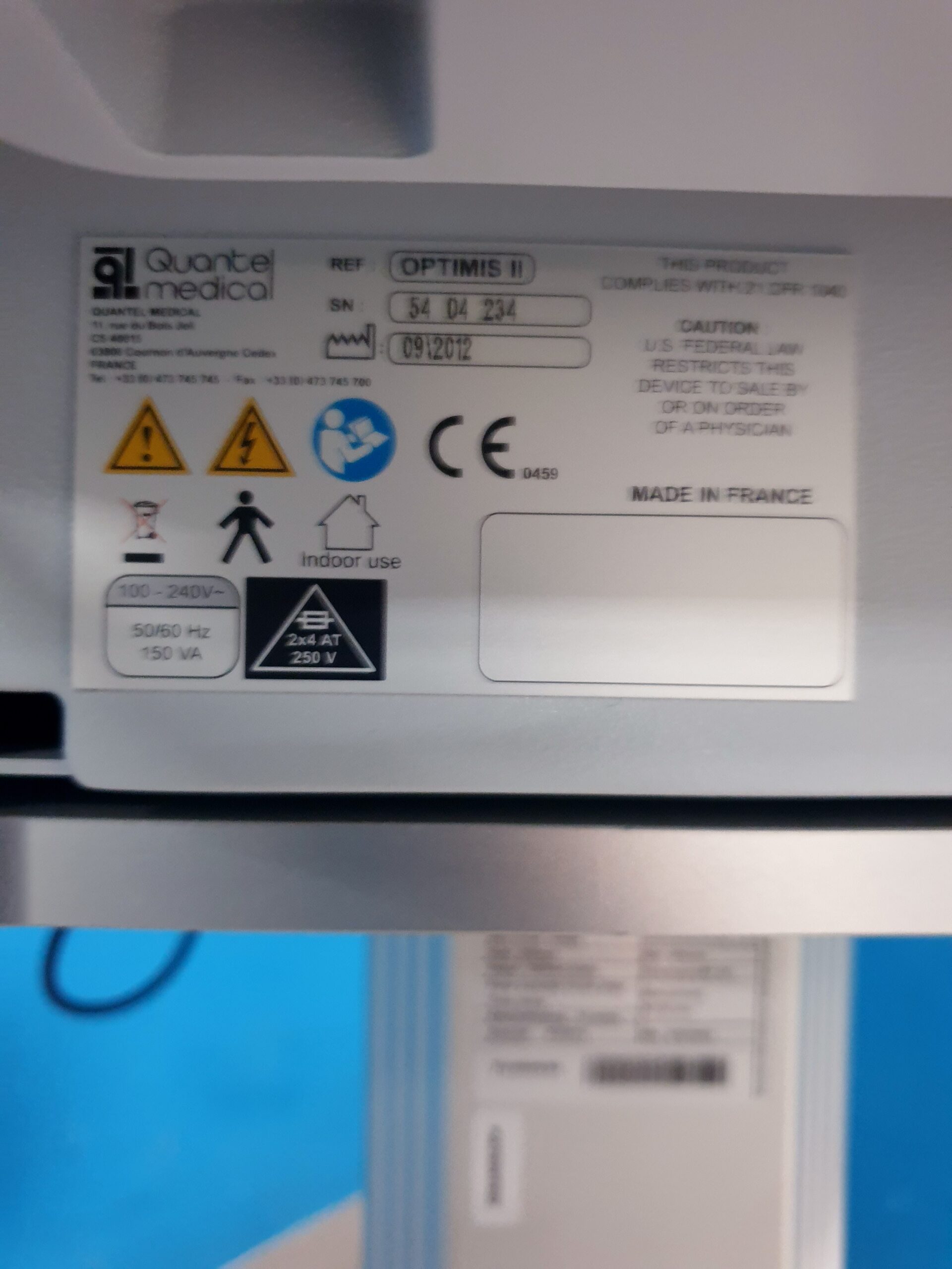 Optimis II YAG-Laser Nd (YAG)-Laser Optimis II YAG-Laser Quantel Medical Optimis II ophthalmologische Laser-Spaltlampe, thumbnail 14