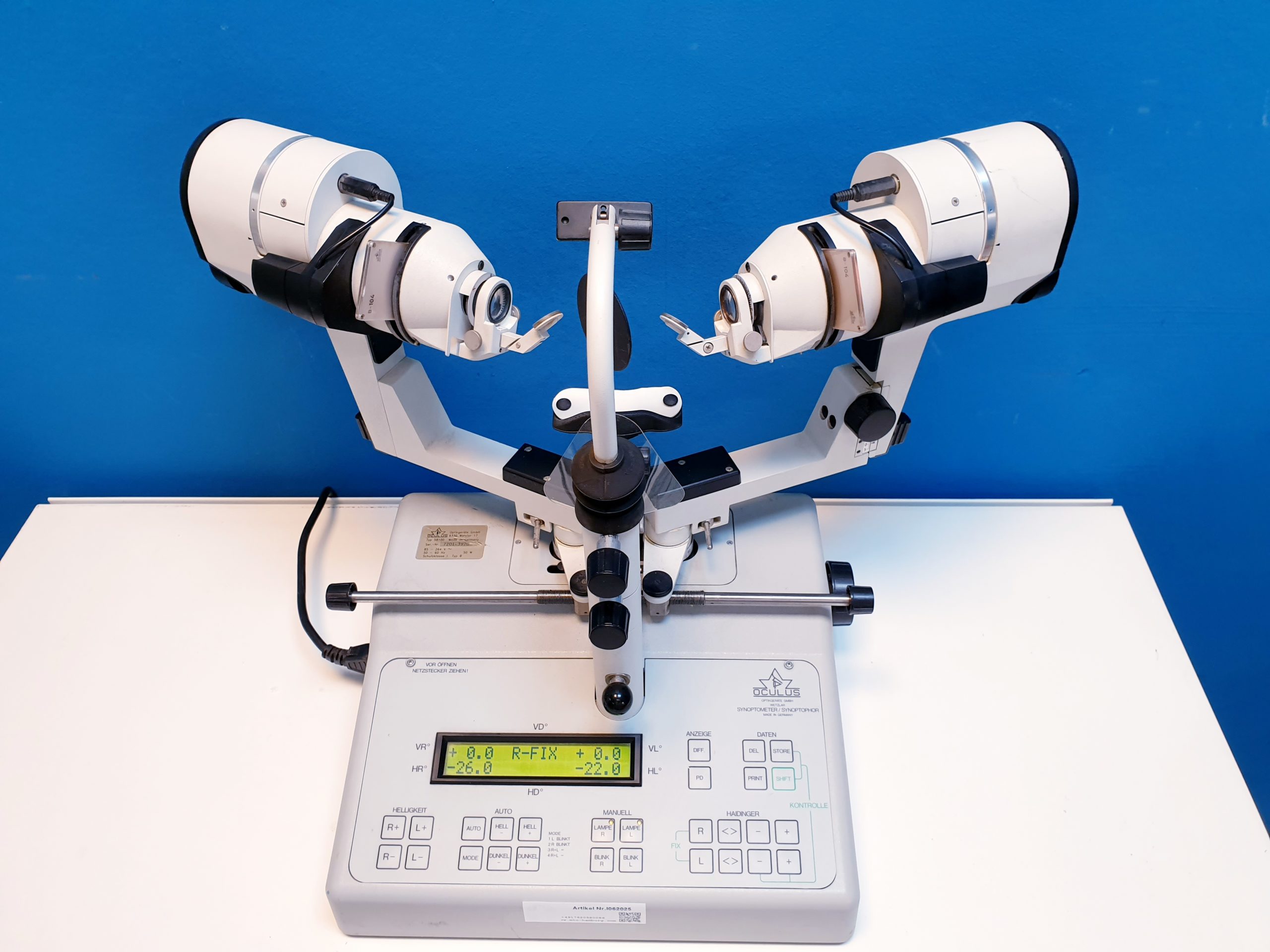 Oculus Synoptometer – Synoptophor – Opthalmic Examination thumbnail 7