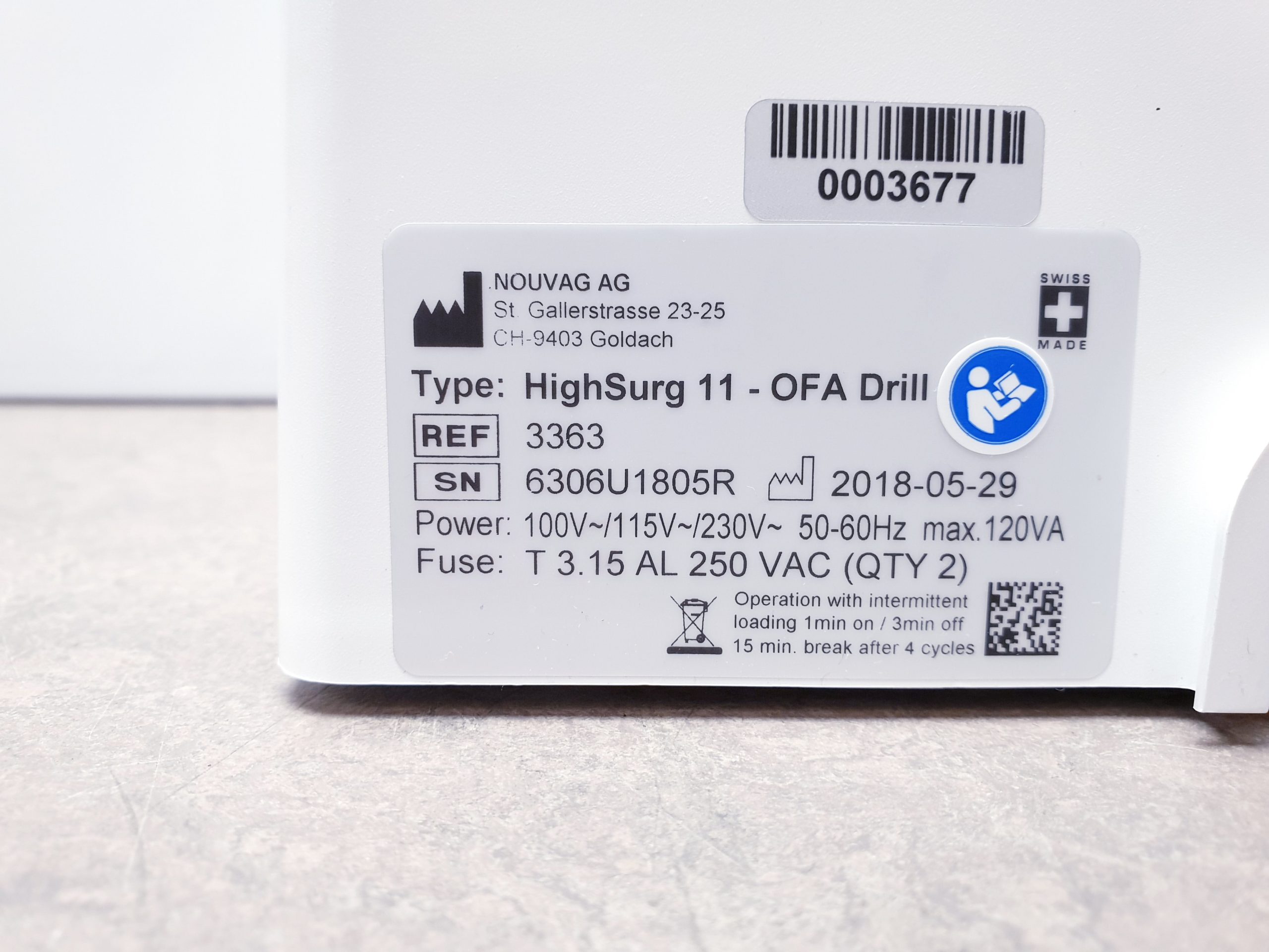 Nouvag AG OFA Drill mit Zubehör Motor Kit with Pedal DOM 2018 thumbnail 24
