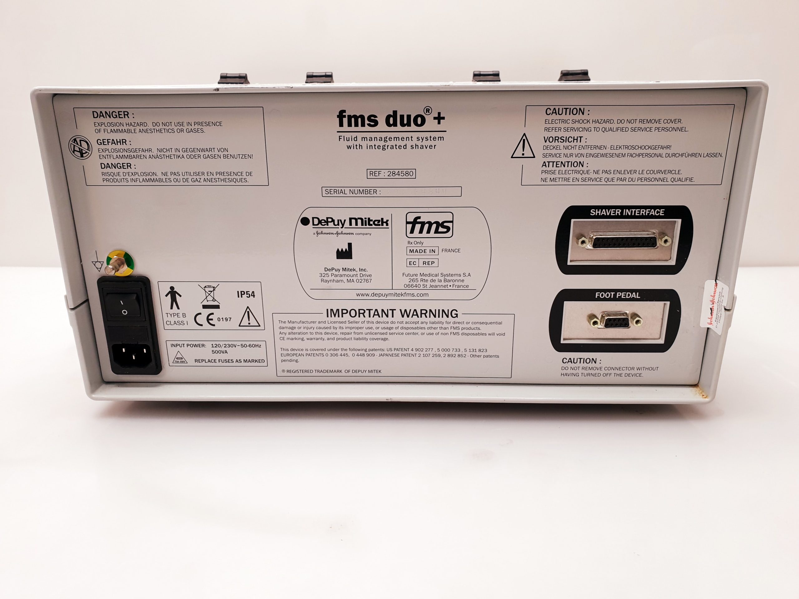 DEPUY MITEK FMS DUO + 284580 + POWERSYSTEM II Adapter 282200 thumbnail 9