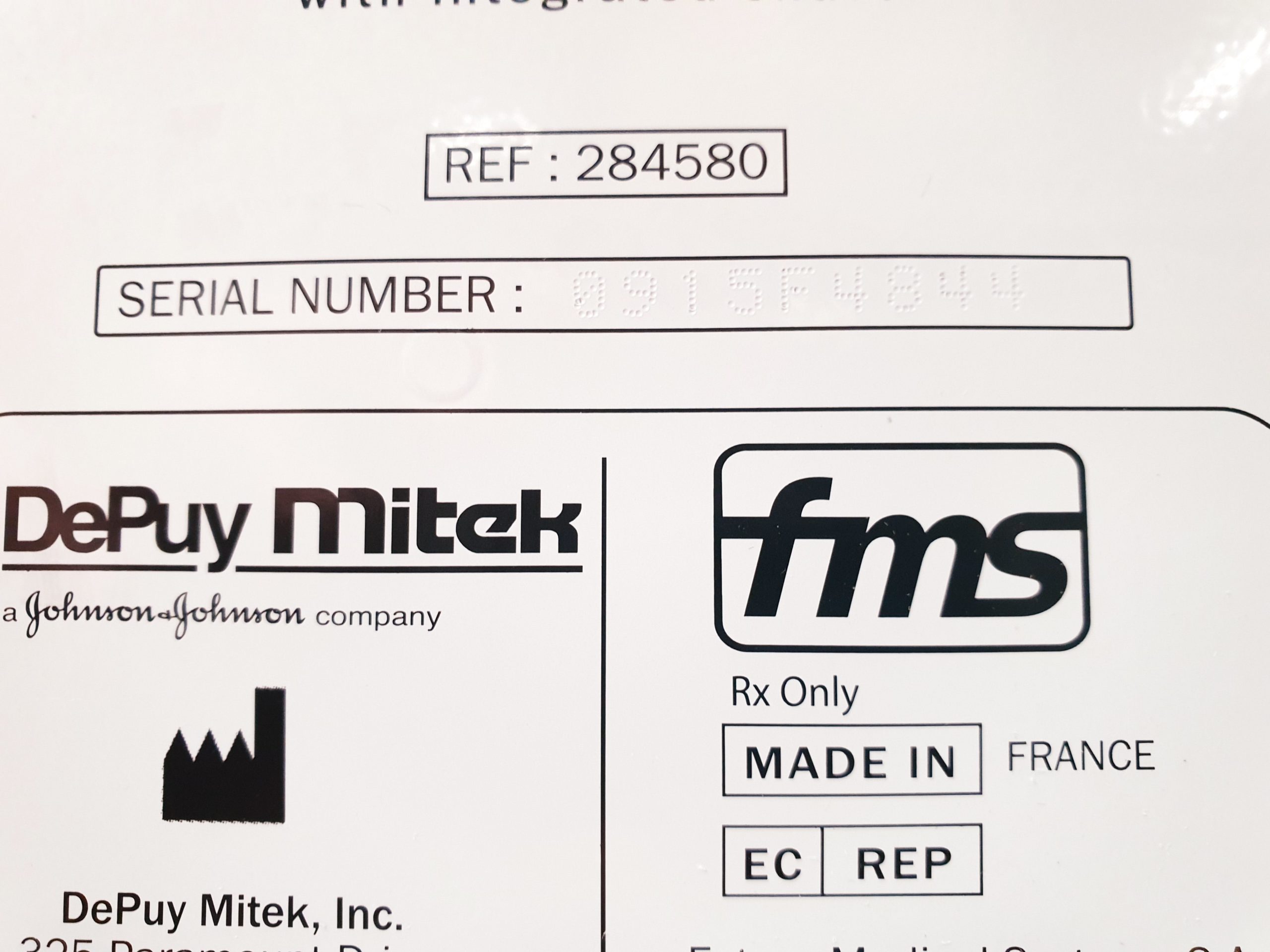 DEPUY MITEK FMS DUO + 284580 + POWERSYSTEM II Adapter 282200 thumbnail 10