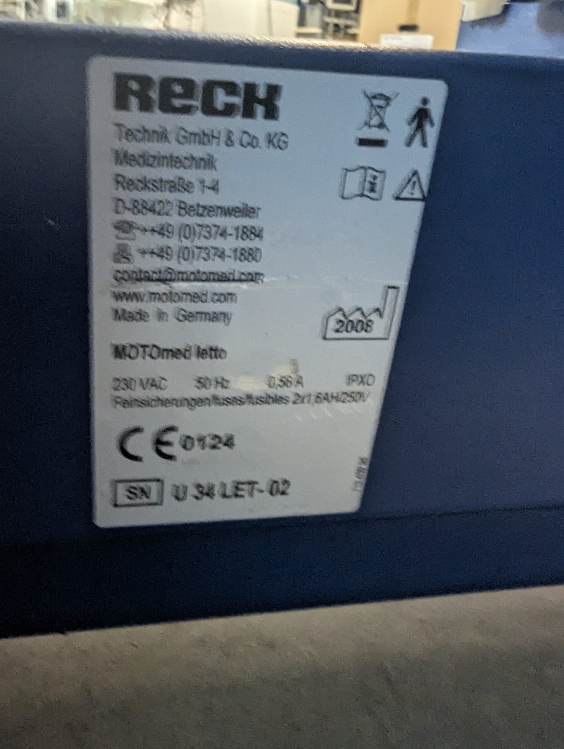 Motomed Letto Reck Motomed VIVA 1 Bewegungstrainer Bewegung im Liegen Arm- und Beintrainer thumbnail 4