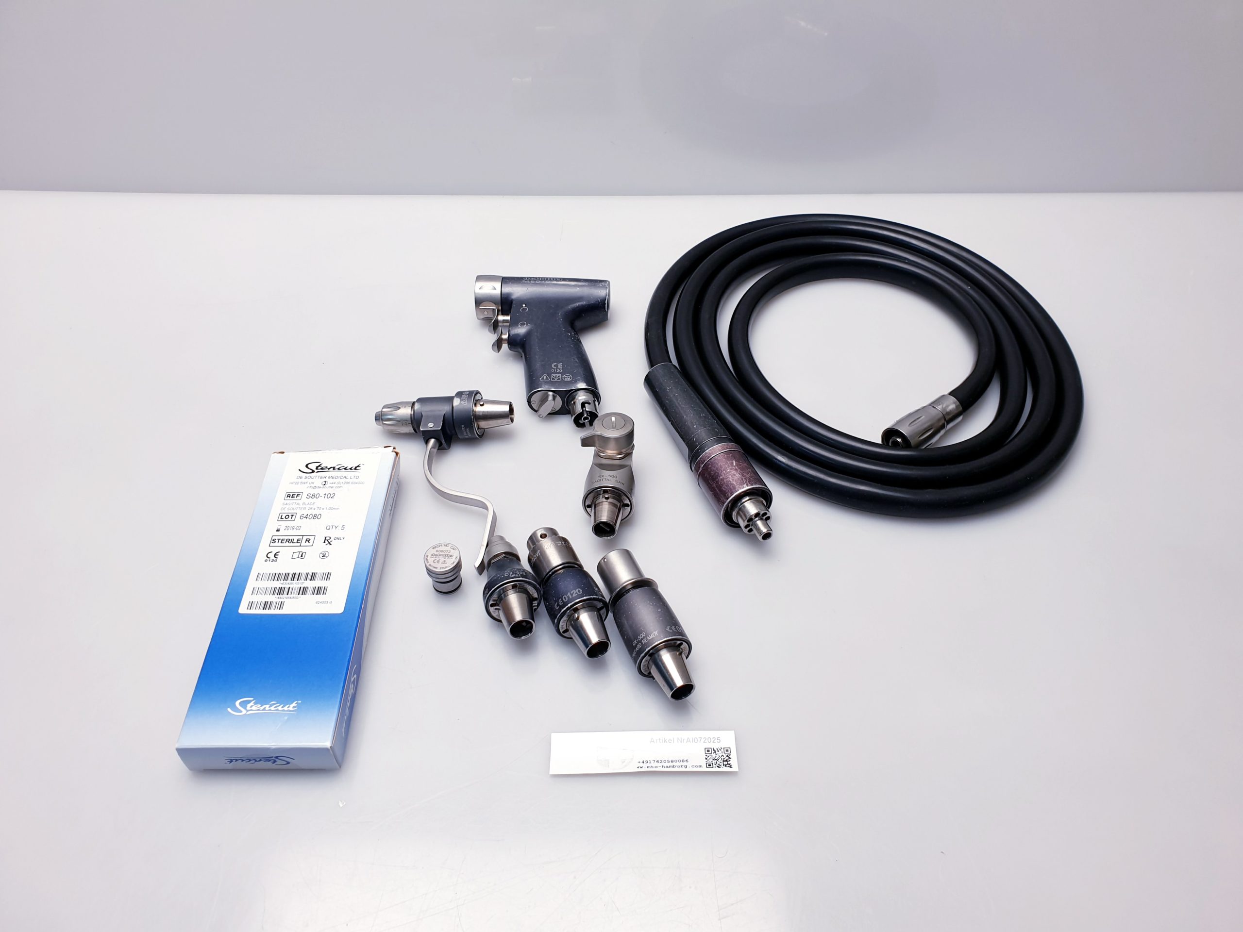 Desoutter Multidrive + RX-500 Reamer + SX-500 Sagittal Saw + WX-500 + DX-500 + …. Op Set — image 1 of 44