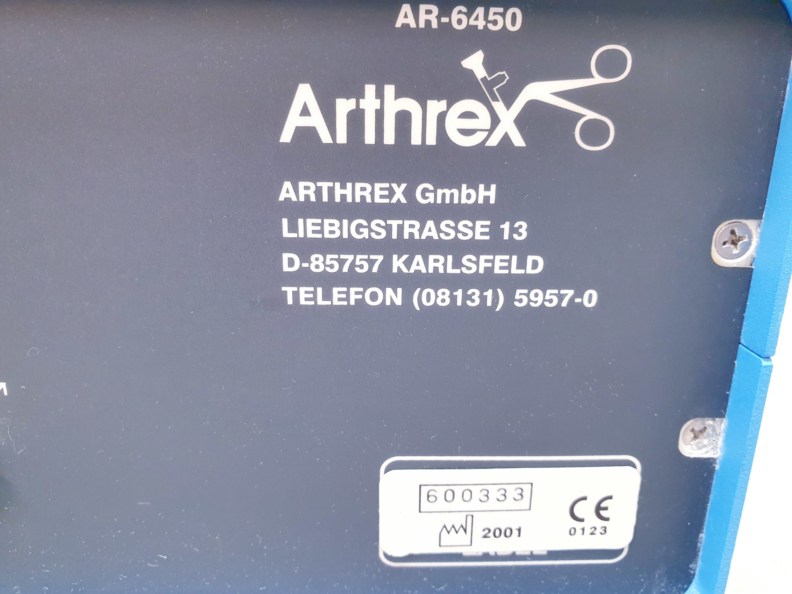 Arthrex AR-6450 CONTINOUS WAVE ARTHROSCOPIE PUMP, OP Chirurgie Endokopie thumbnail 7
