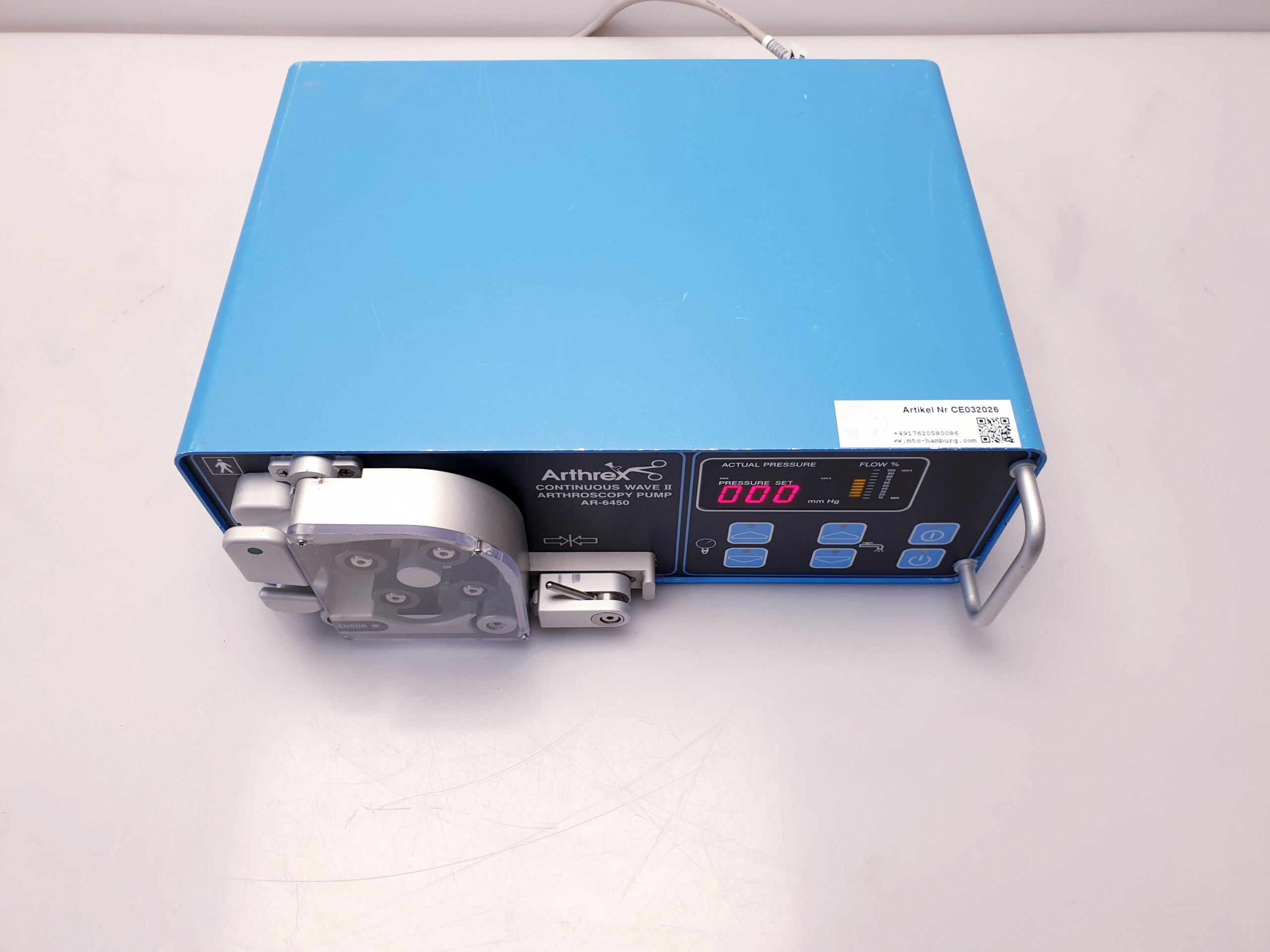 Arthrex AR-6450 CONTINOUS WAVE ARTHROSCOPIE PUMP, OP Chirurgie Endokopie thumbnail 11
