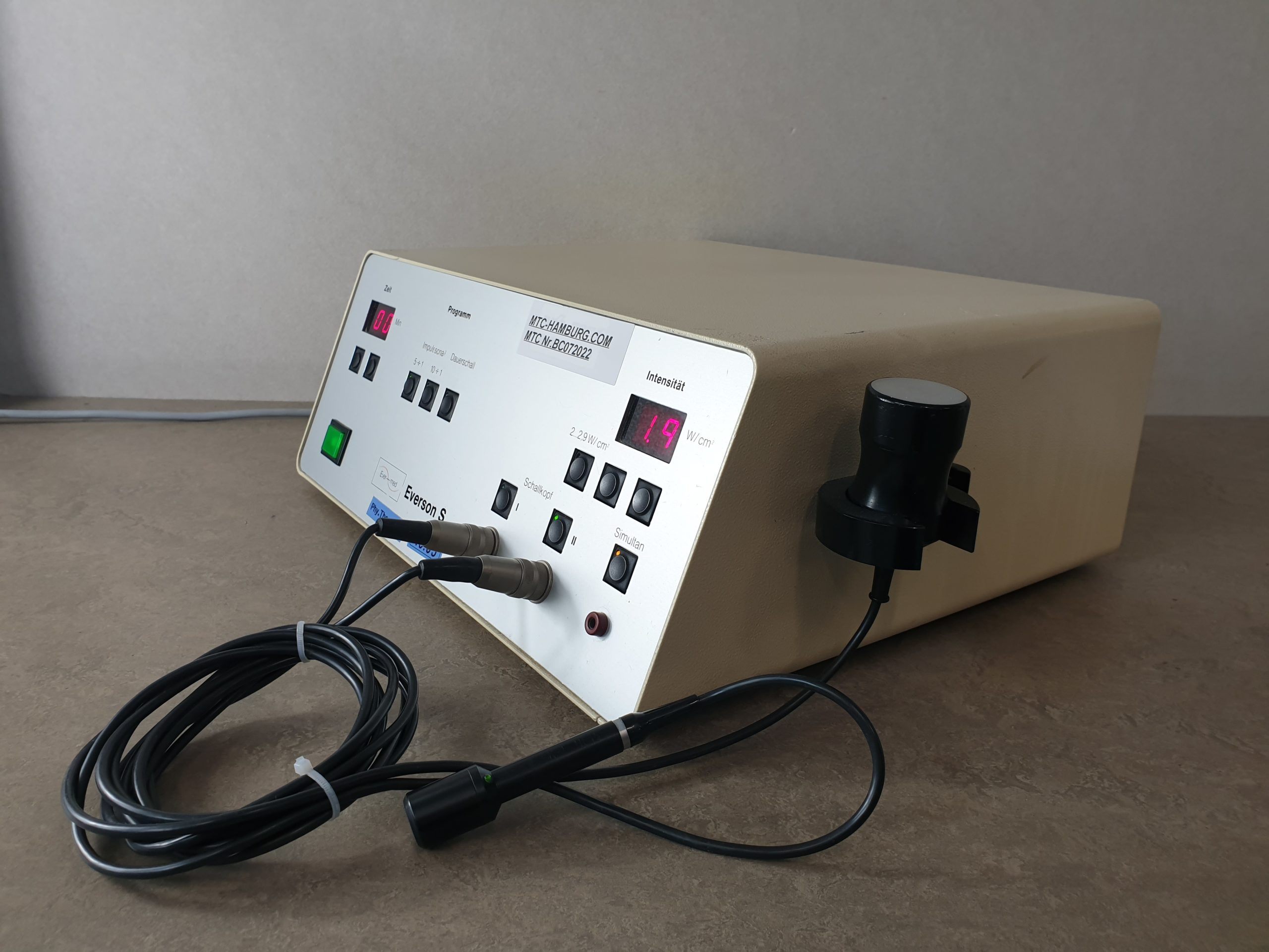 EVERMED Everson S Ultrasound Therapy Unit — image 1 of 6