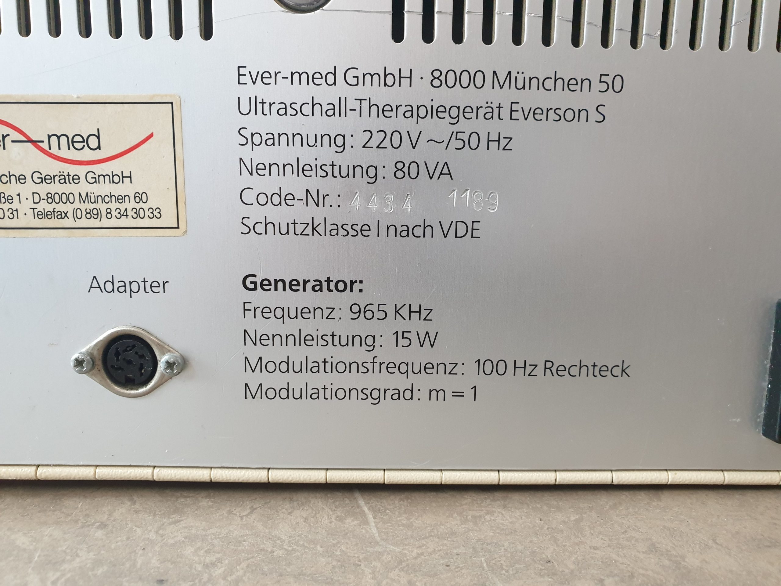 EVERMED Everson S Ultrasound Therapy Unit thumbnail 6
