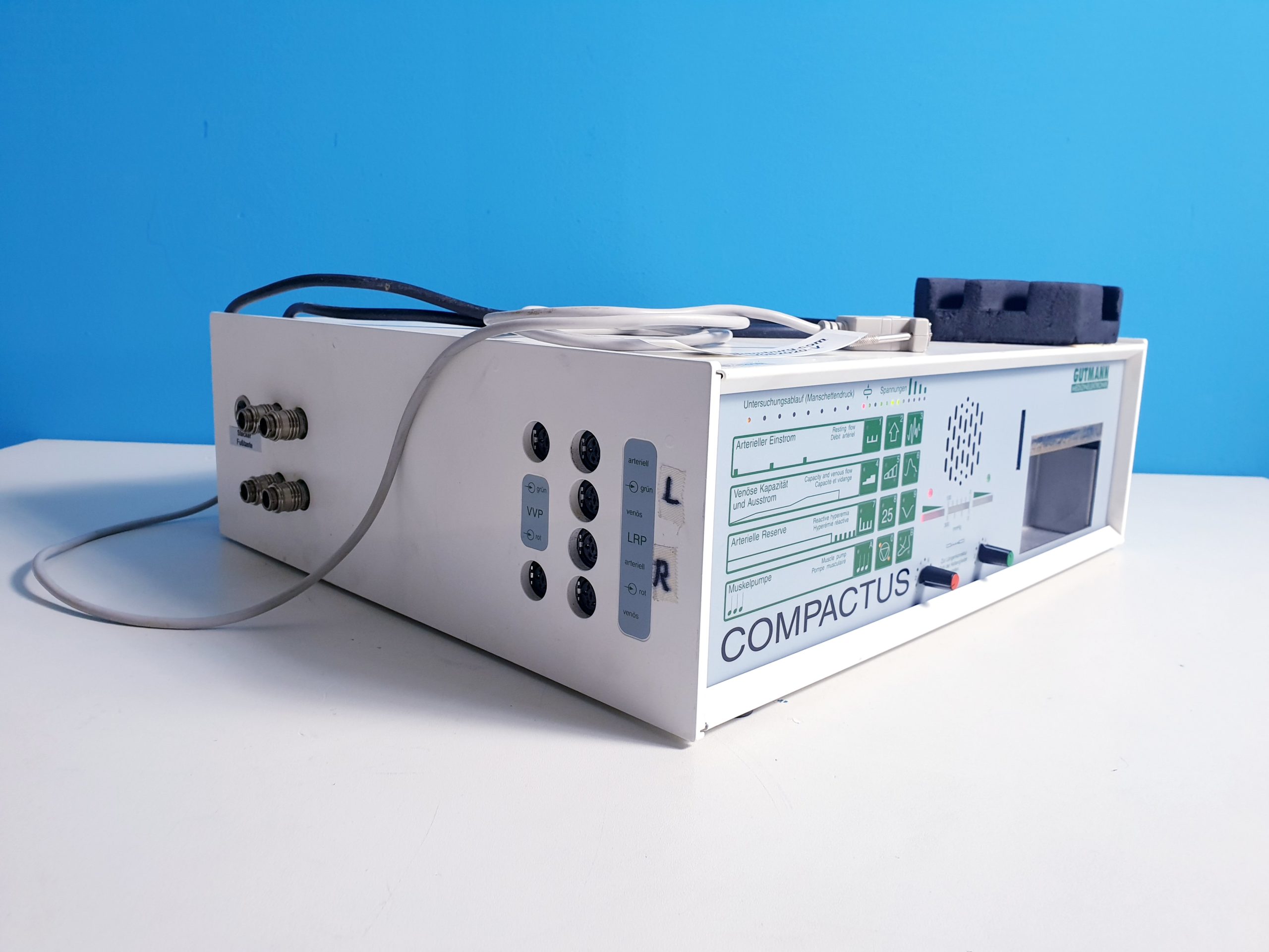 GUTMANN Compactus 7132 Pulsoximeter Vennenverschluss Pletysmographen mit Zubehör thumbnail 2