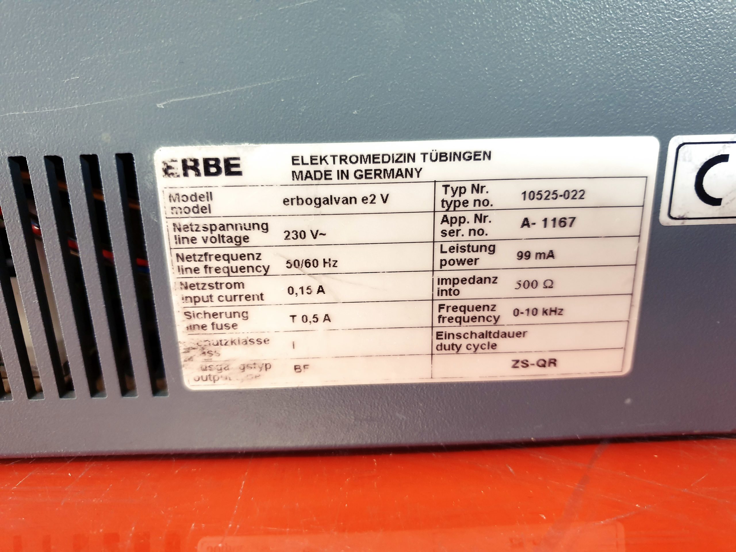 ERBE erbogalvan e2 10525-022 Elektrotherapiegerät mit Zubehör thumbnail 6