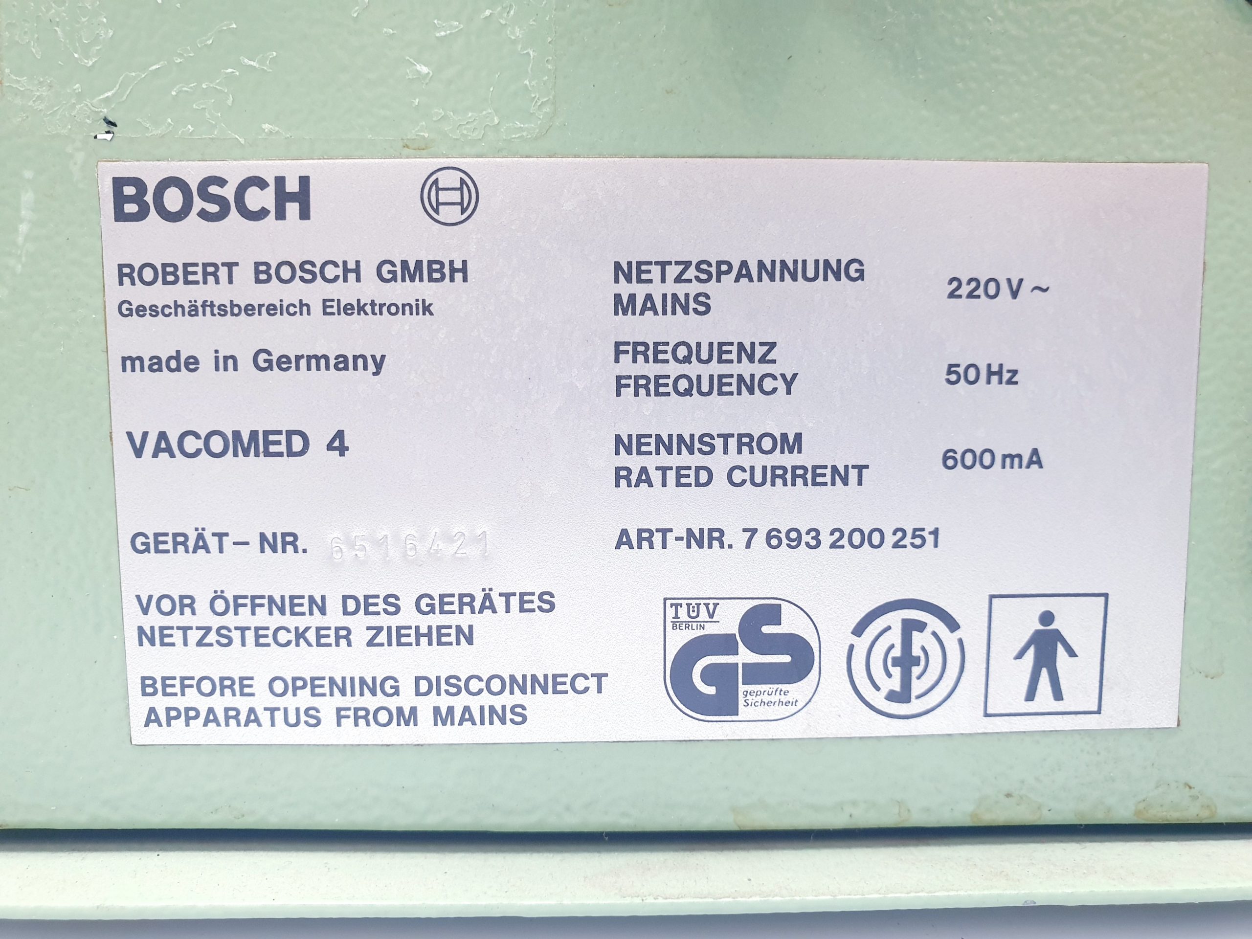 Bosch Vacomed 4 Physikalische Therapieeinheit thumbnail 4