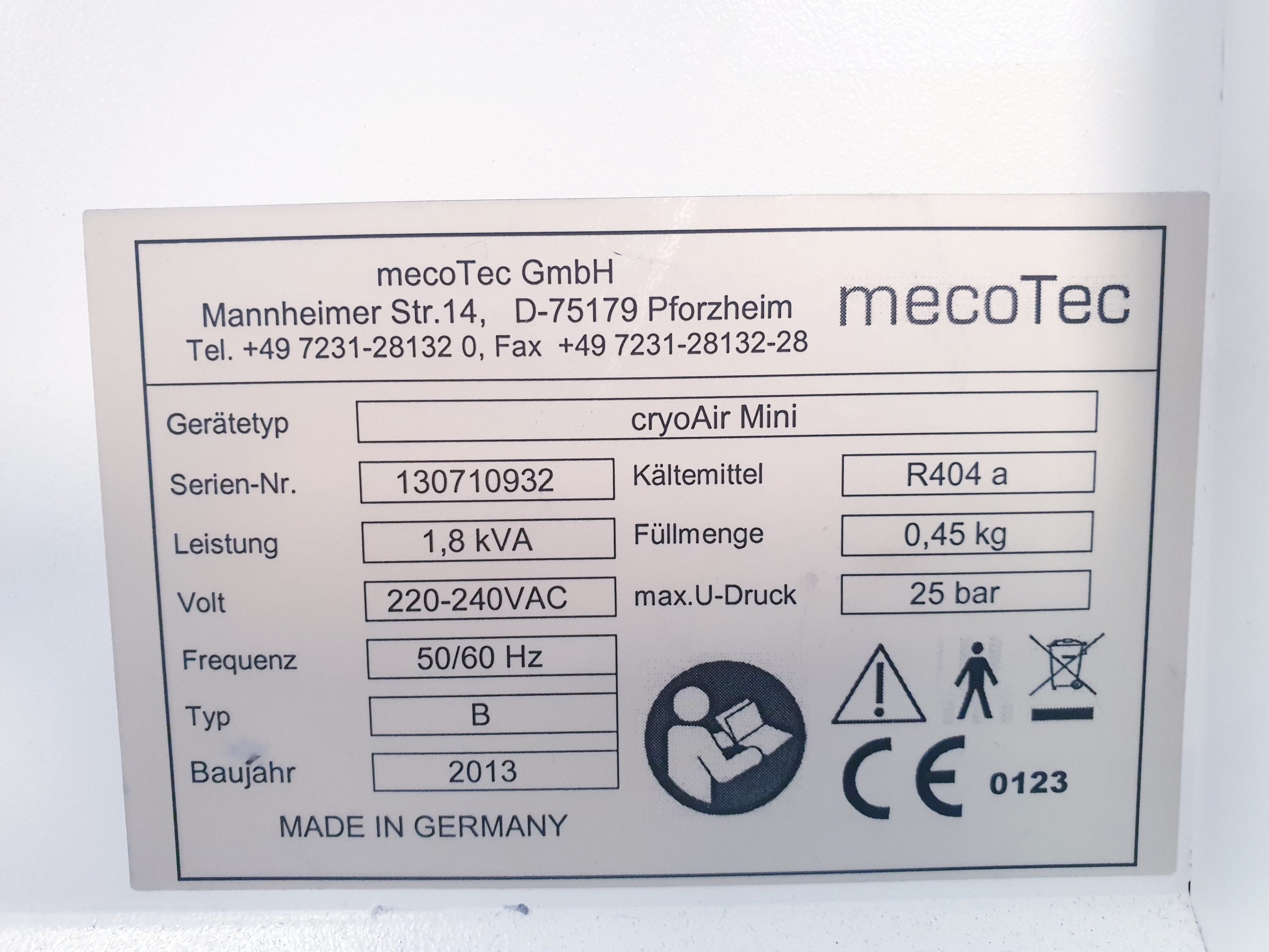 MecoTec CryAir Mini Kältetherapie Gerät thumbnail 6