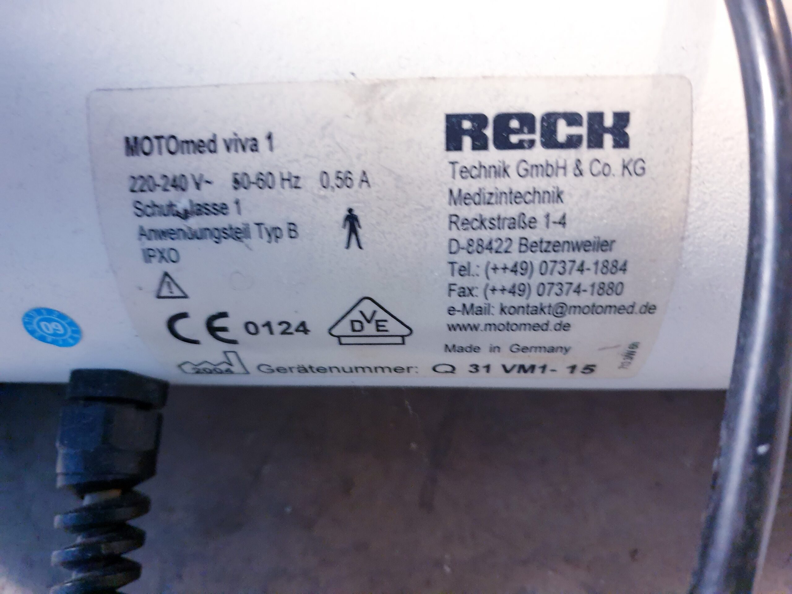 Reck Motomed VIVA 1 Beintrainer thumbnail 8