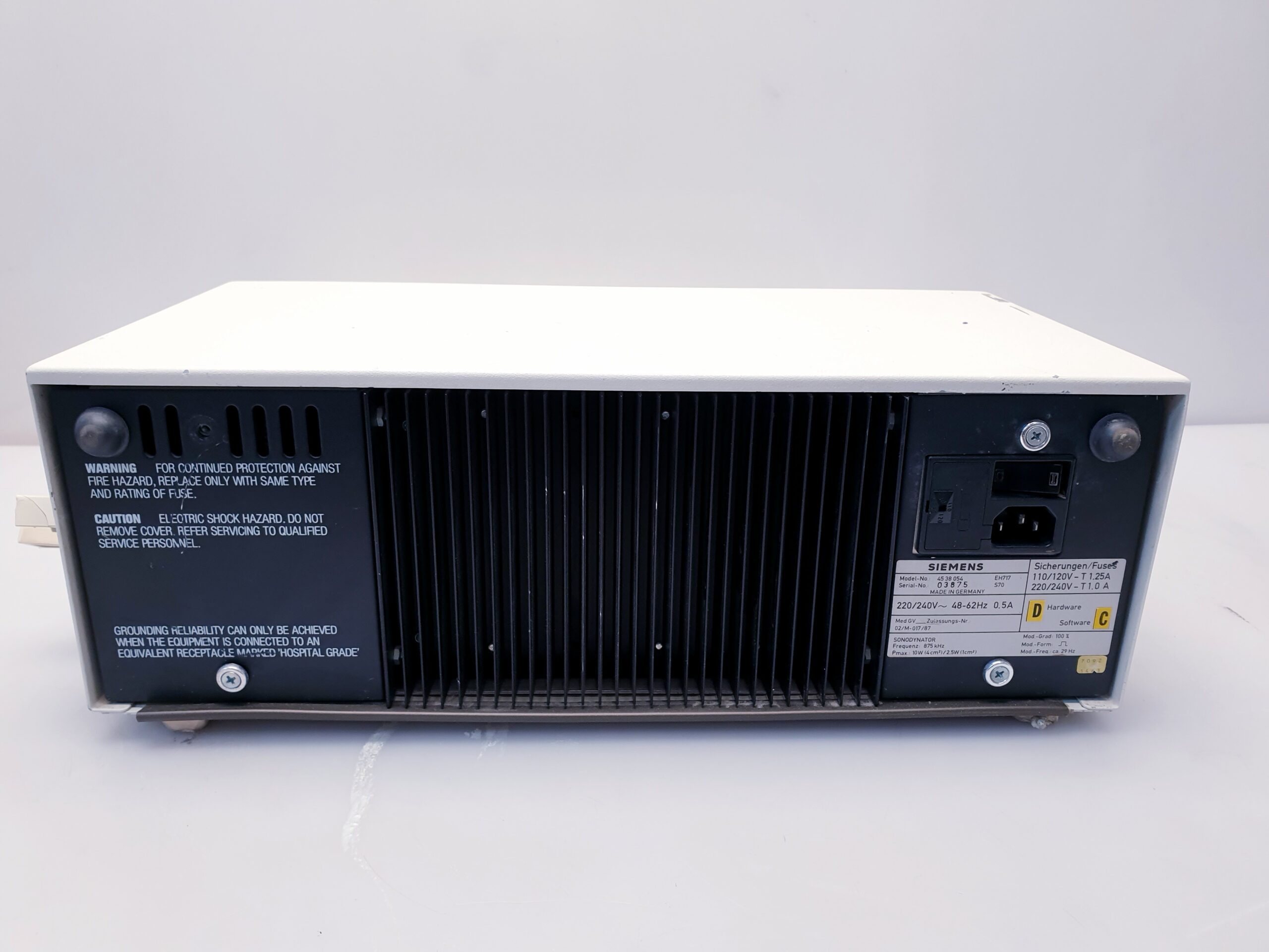 Siemens SONODYNATOR 834 + NEOSERV 824 Therapiegerät thumbnail 6