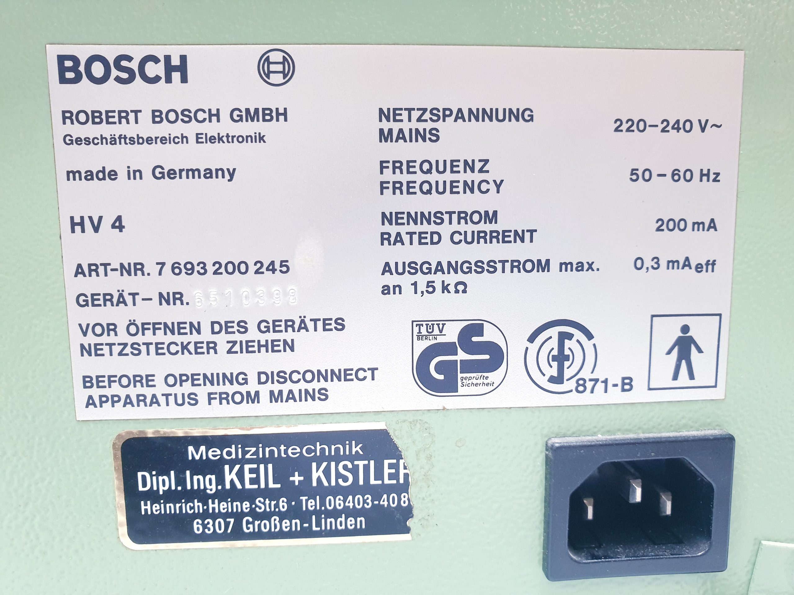 Bosch Vacomed 4s HV4 Reizstromtherapie physio thumbnail 4