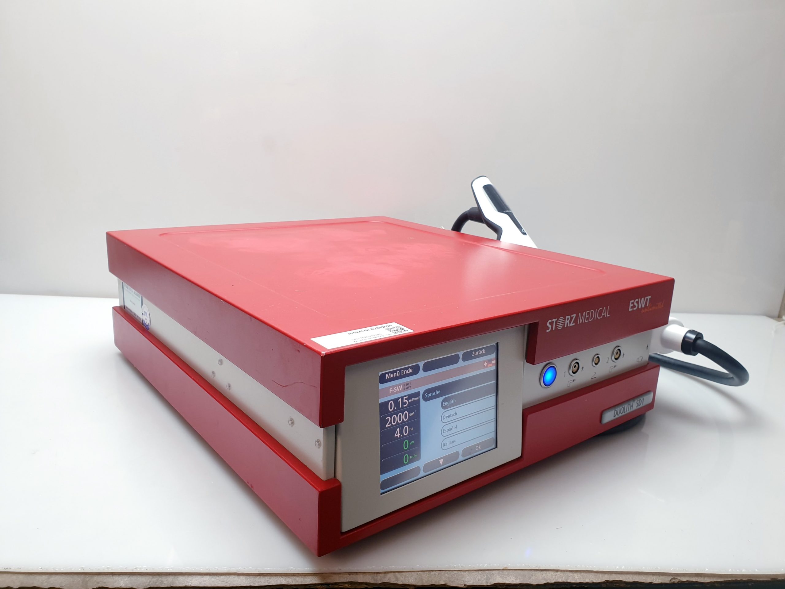 Karl Storz Duolith SD1 ESWT Unlimited – Stosswellentherapie Gerät thumbnail 12