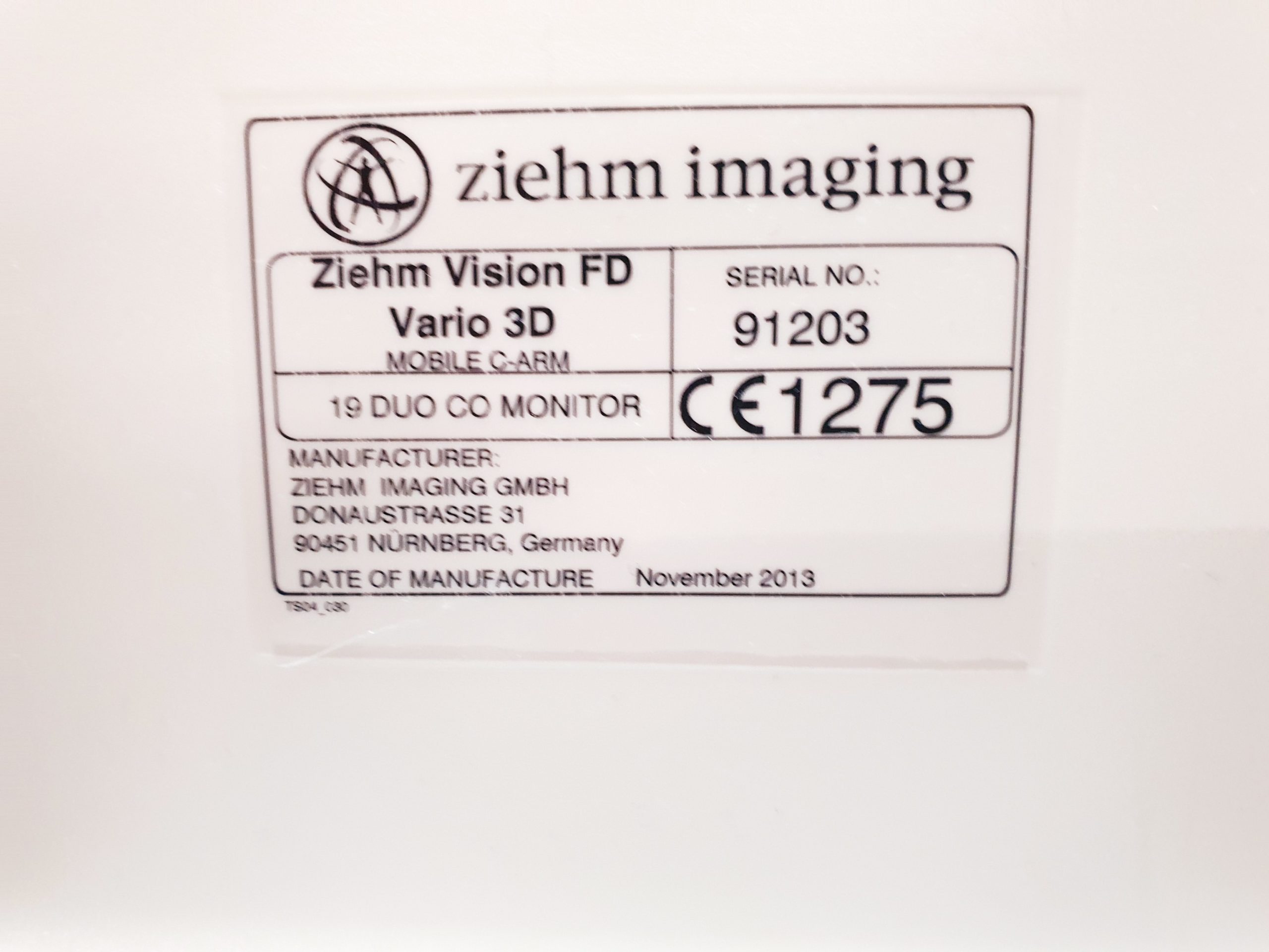 Ziehm Vision FD Vario 3D Ohne Festplatte thumbnail 10